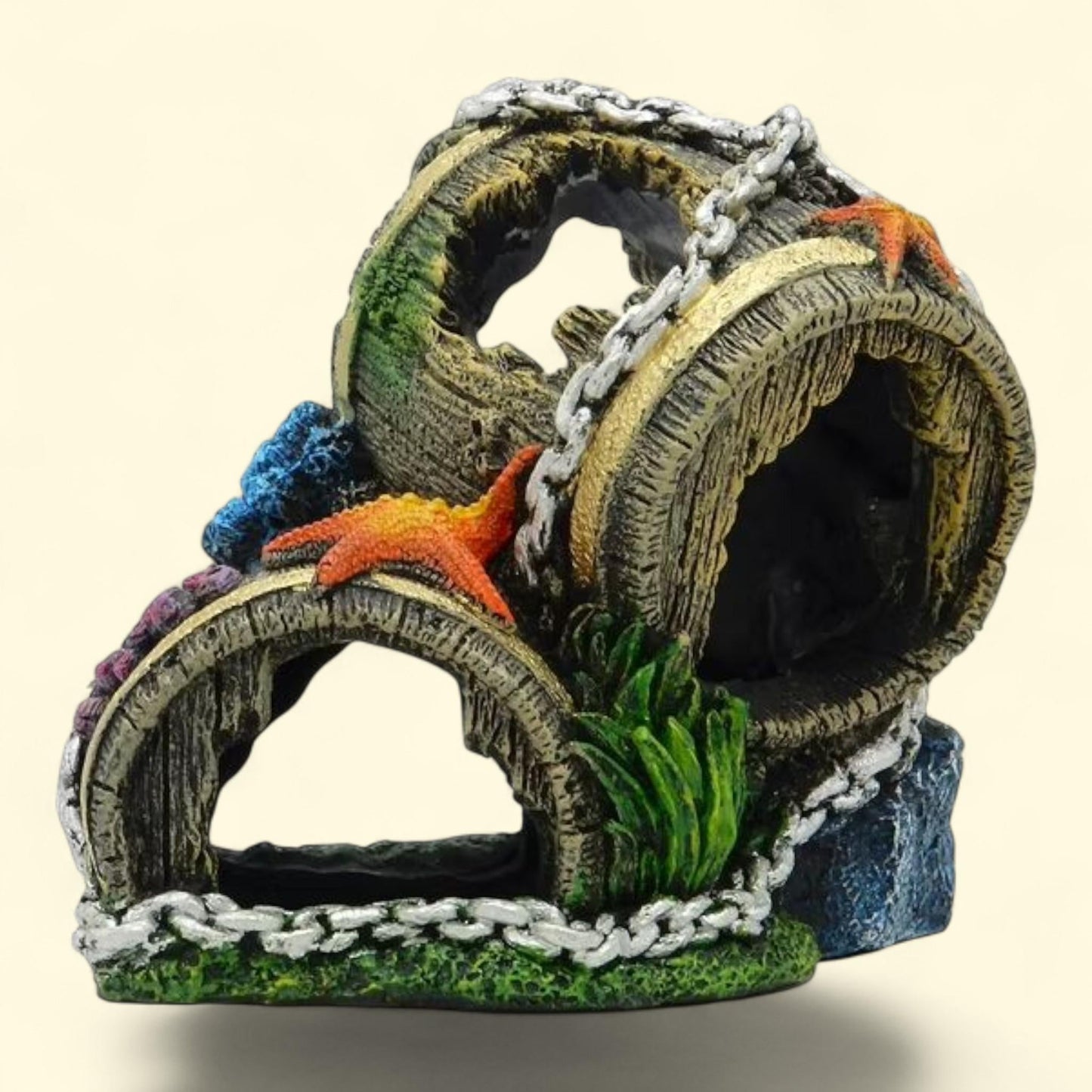 Aqua Culture Barrel Aquarium Ornament, 3.3 in — authentic US product shipped worldwide by Treatspree