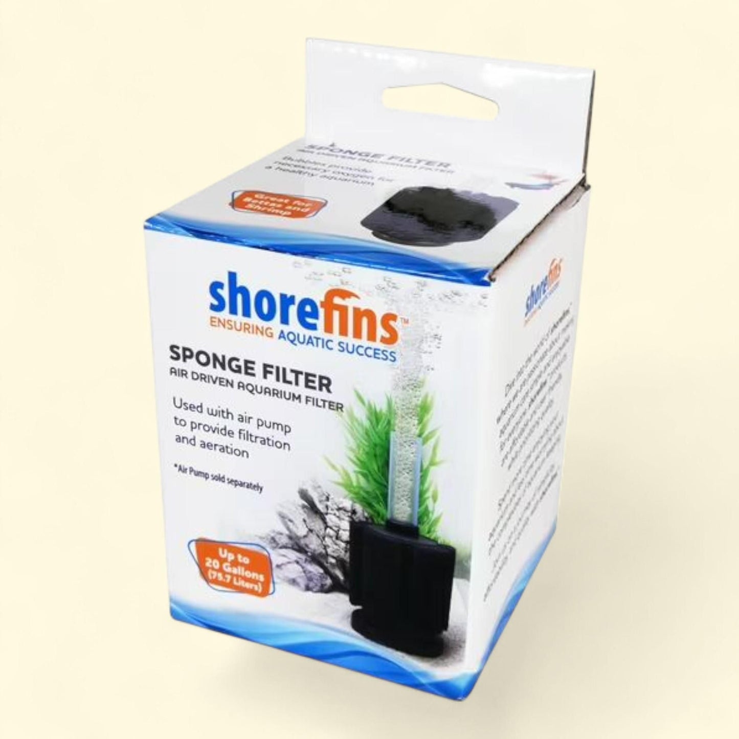 Shorefins Sponge Filter, 5.31 in