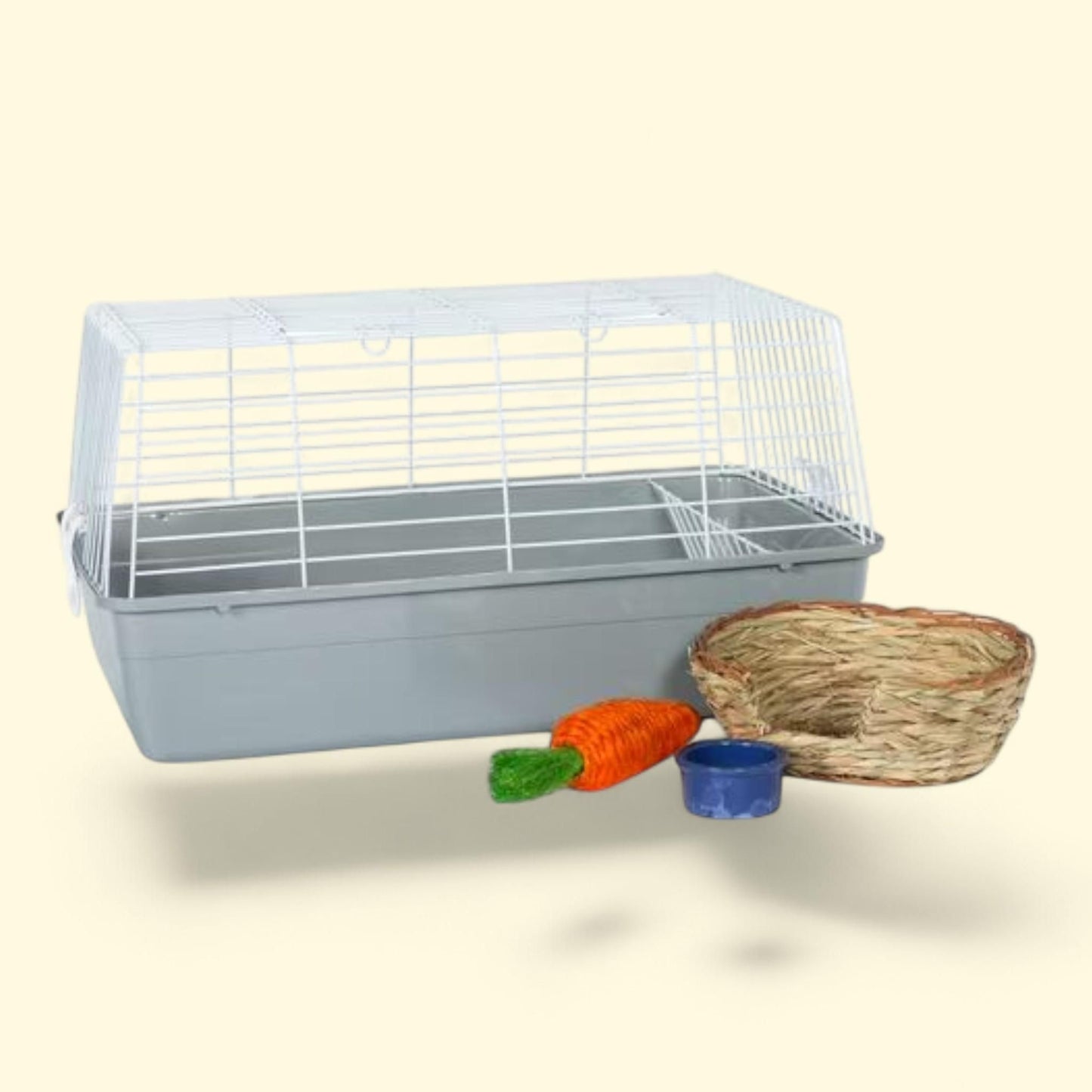 Prevue Pet Products Bella Rabbit Cage Kit, Gray, Small Animals 527-KIT