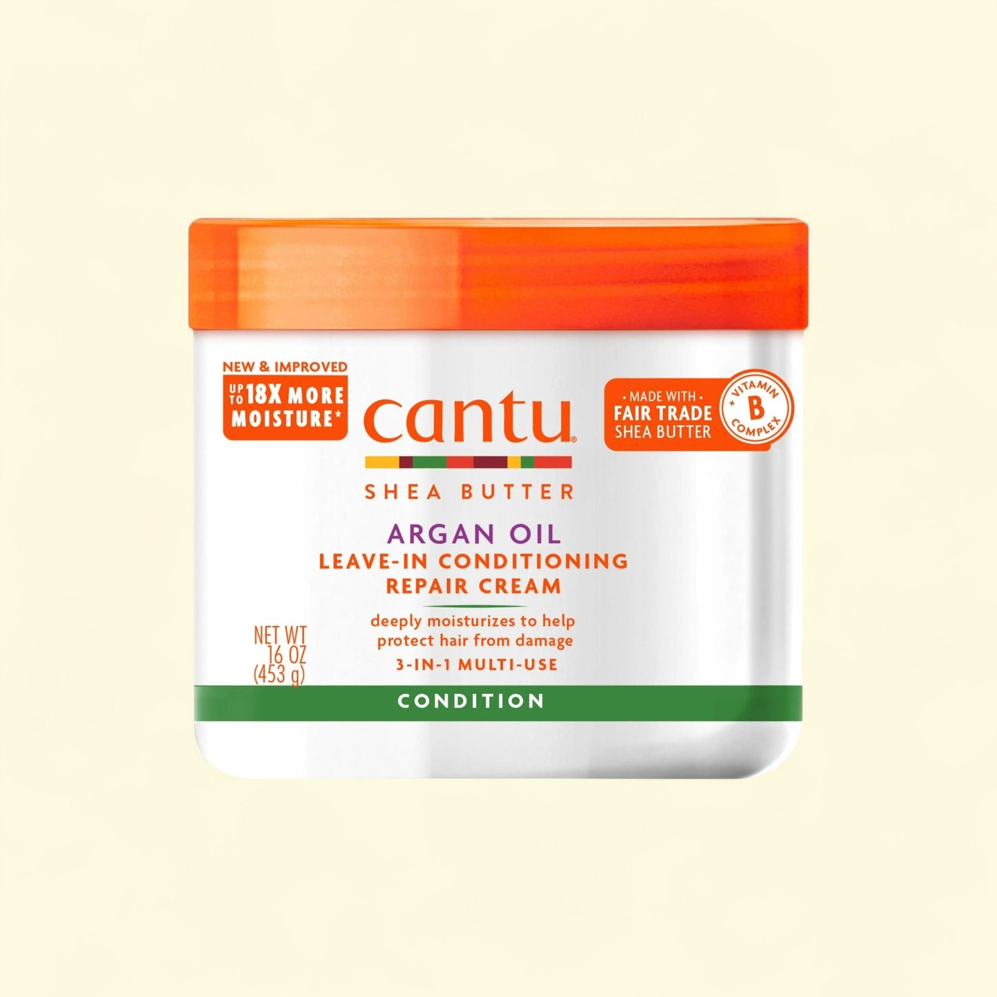 Cantu Argan Oil Leave-In Conditioning Repair Cream, 16 oz — authentic US product shipped worldwide by Treatspree