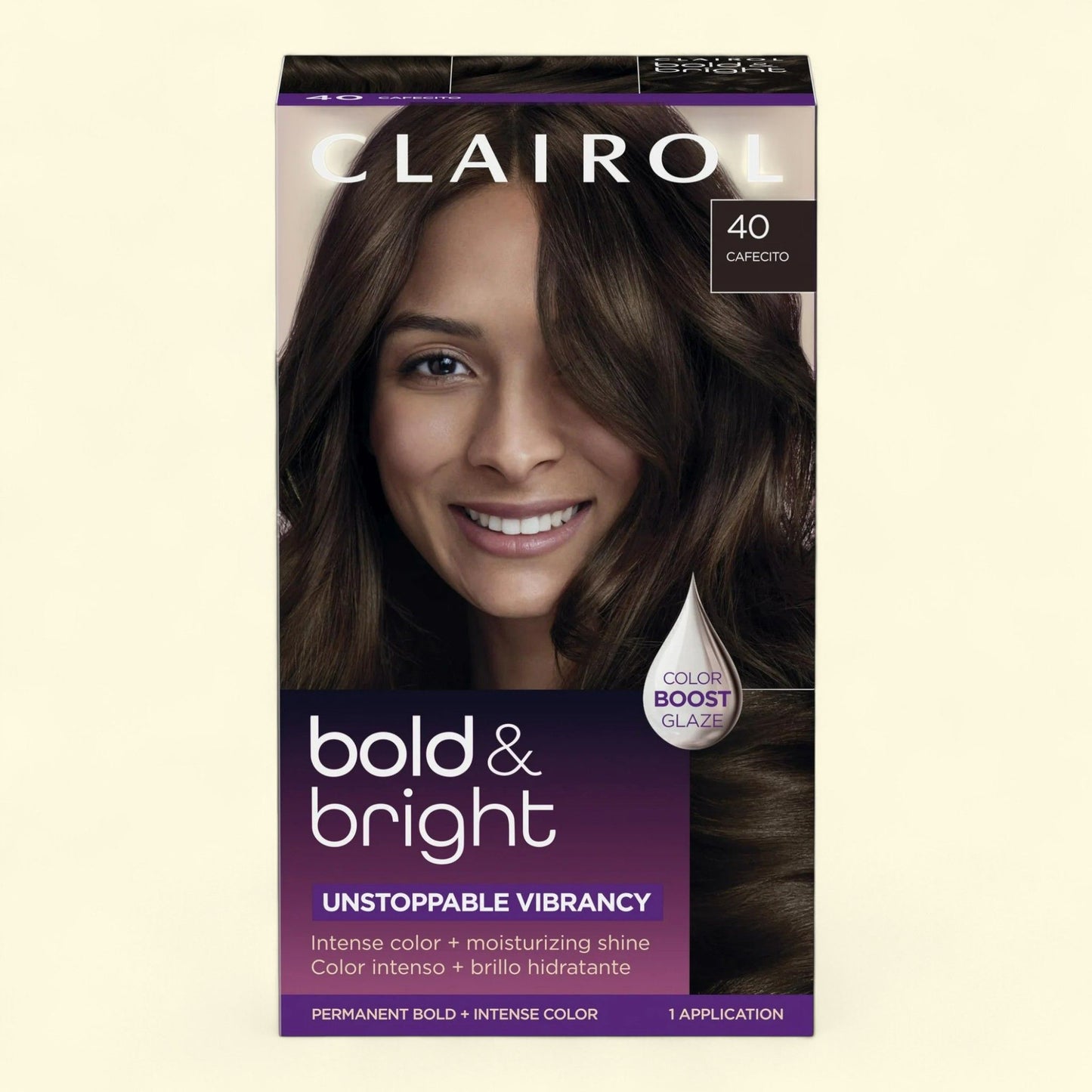Clairol Bold & Bright Hair Color Creme, 40 Cafecito, 1 Application, 1 pack