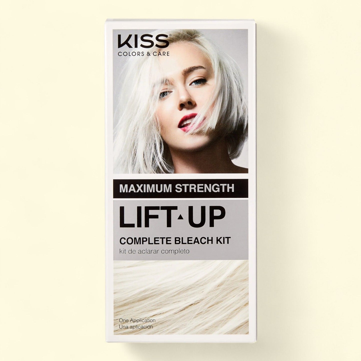 Kiss Colors & Care Bleach Toner Kit, Ice, Maximum Strength, Complete, Lift-up, 1 Pack