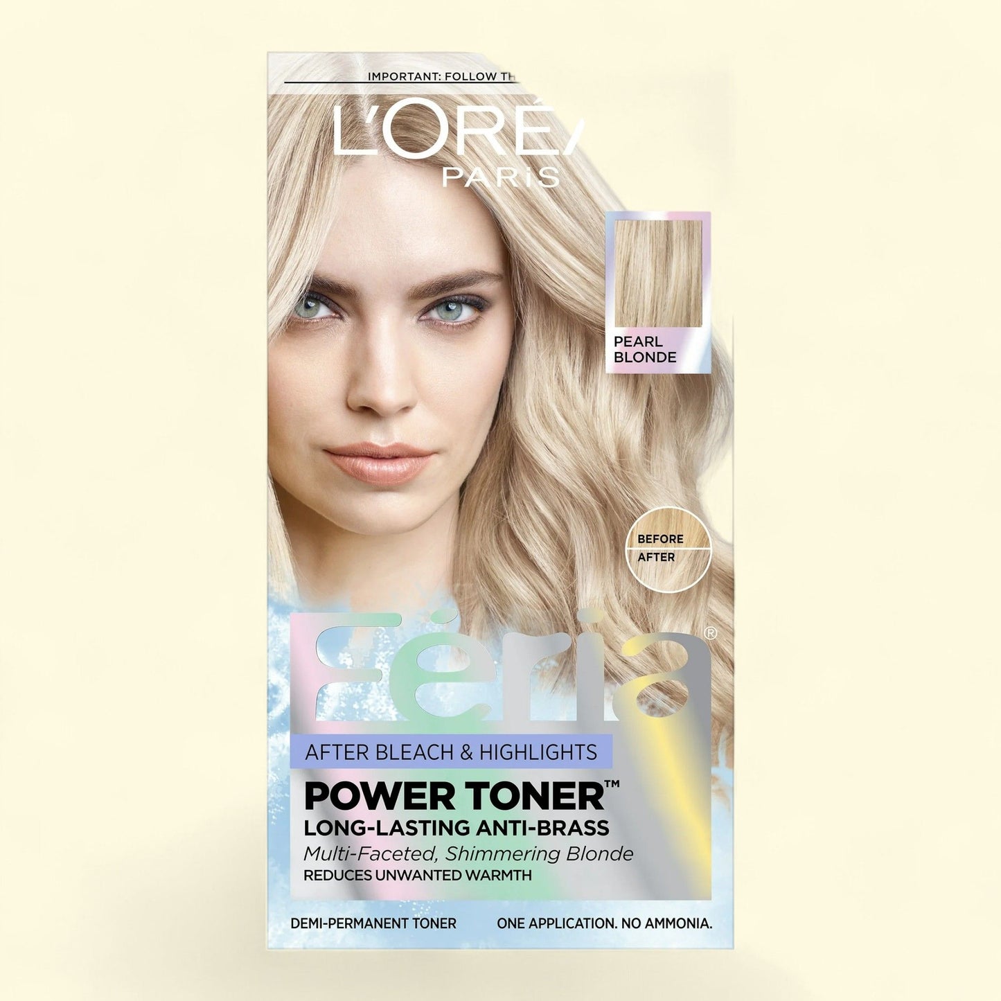 L'Oreal Paris Feria Hair Color, 9V Pearl Blonde, 1 fl oz