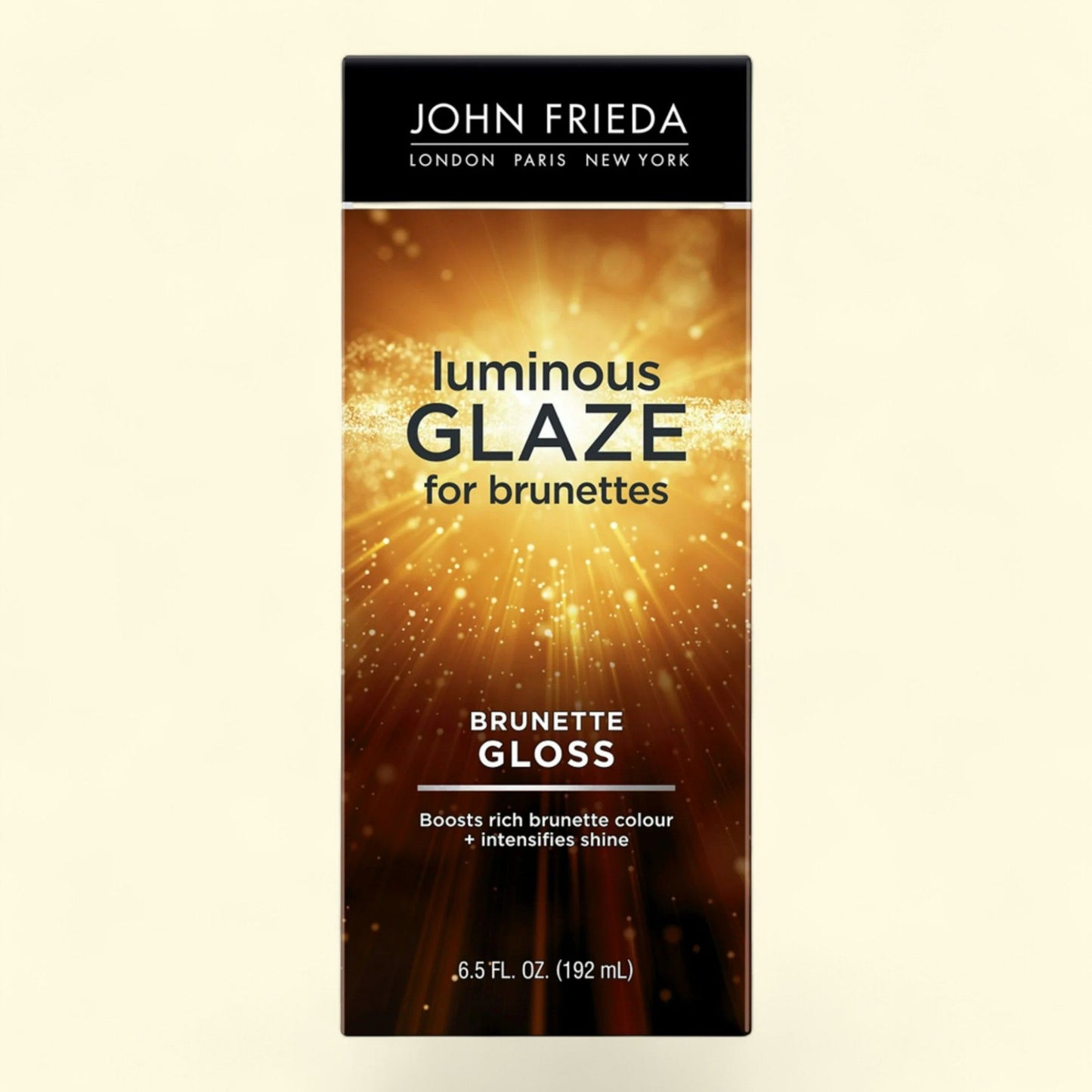 John Frieda Brilliant Brunette Luminous Glaze, 6.5 fl oz — authentic US product shipped worldwide by Treatspree