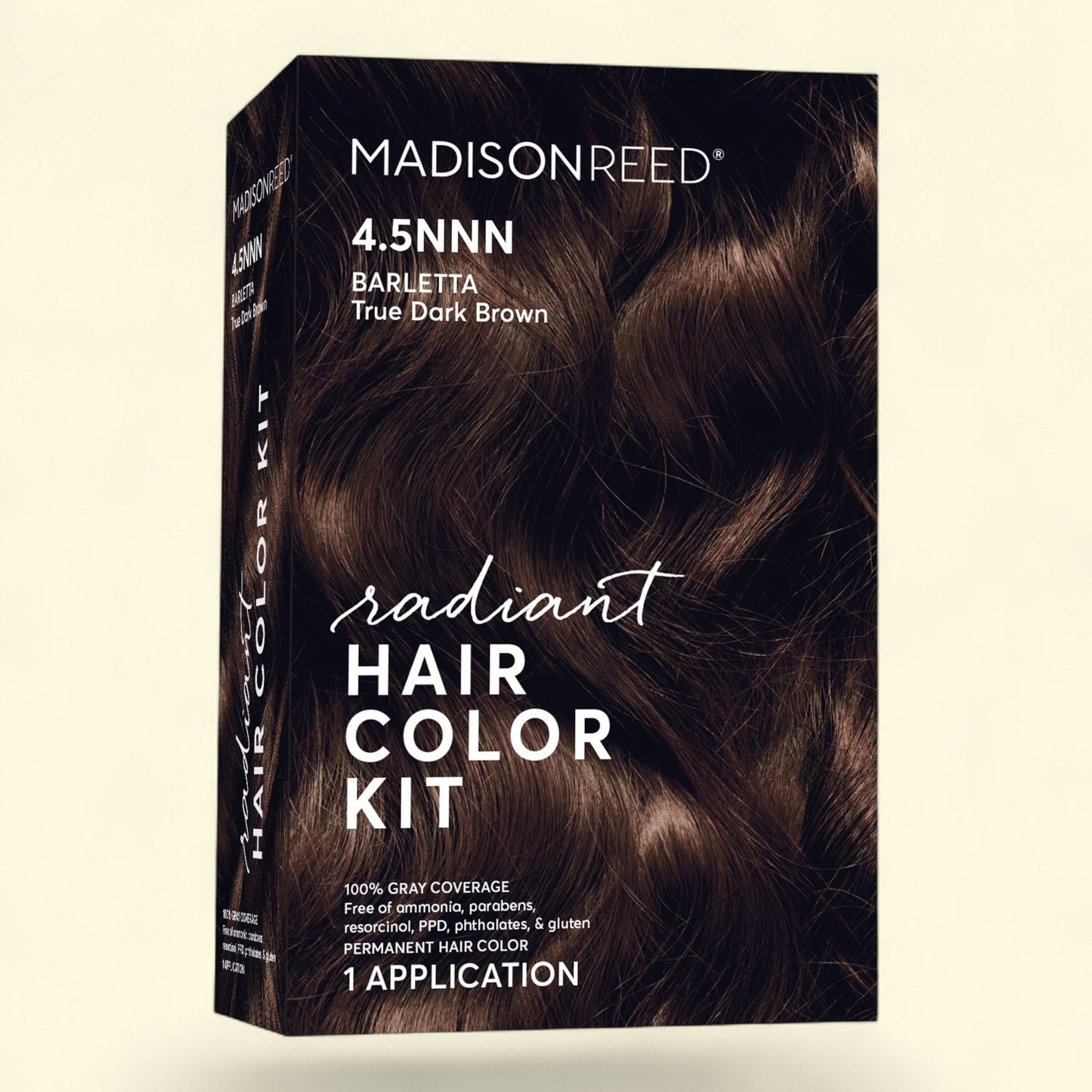 Madison Reed Permanent Hair Color Kit, Barletta (4.5NNN), True Dark Brown, 1 Pack