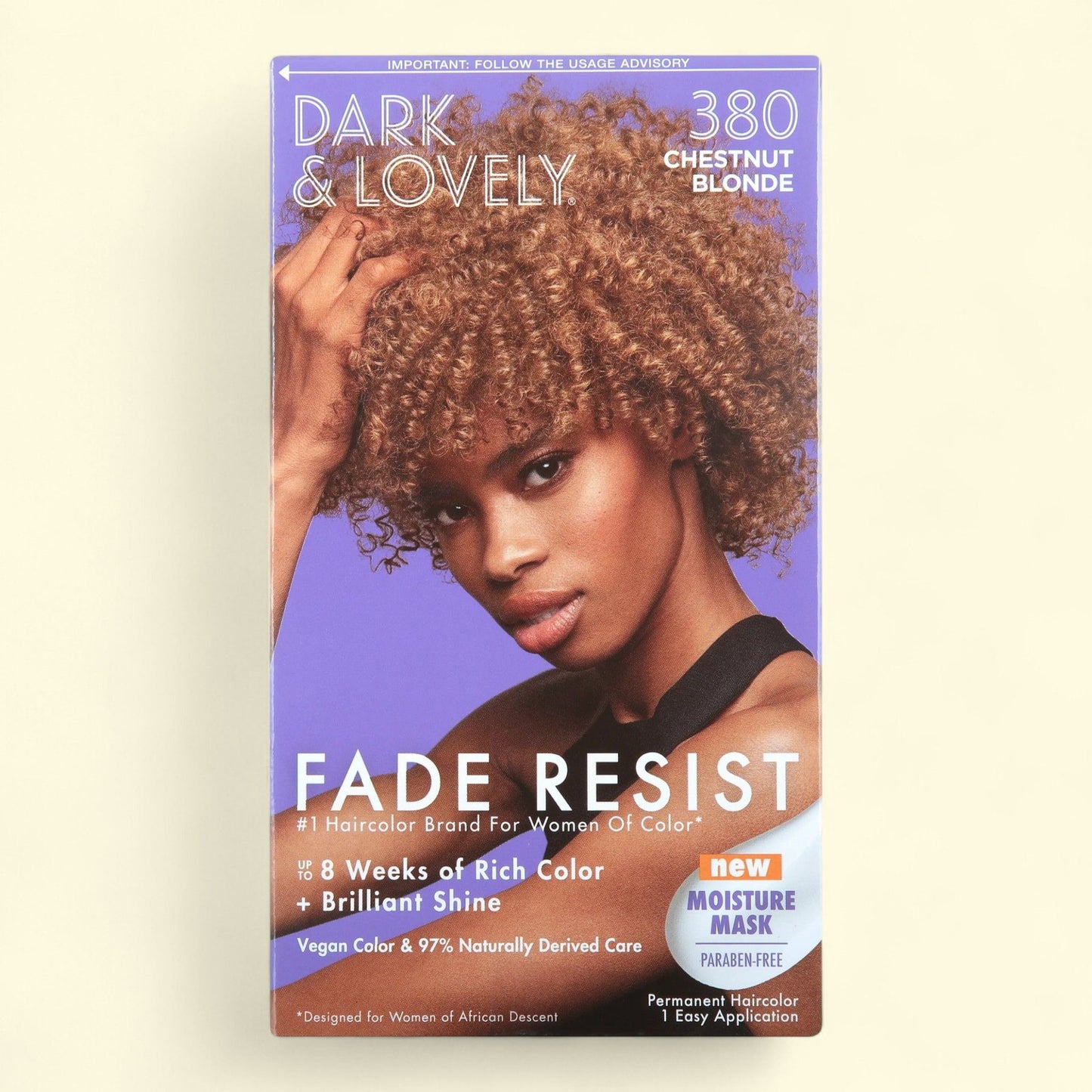 SoftSheen-Carson Dark & Lovely Fade Resist Hair Color, 380 Chestnut Blonde, 1 Pack