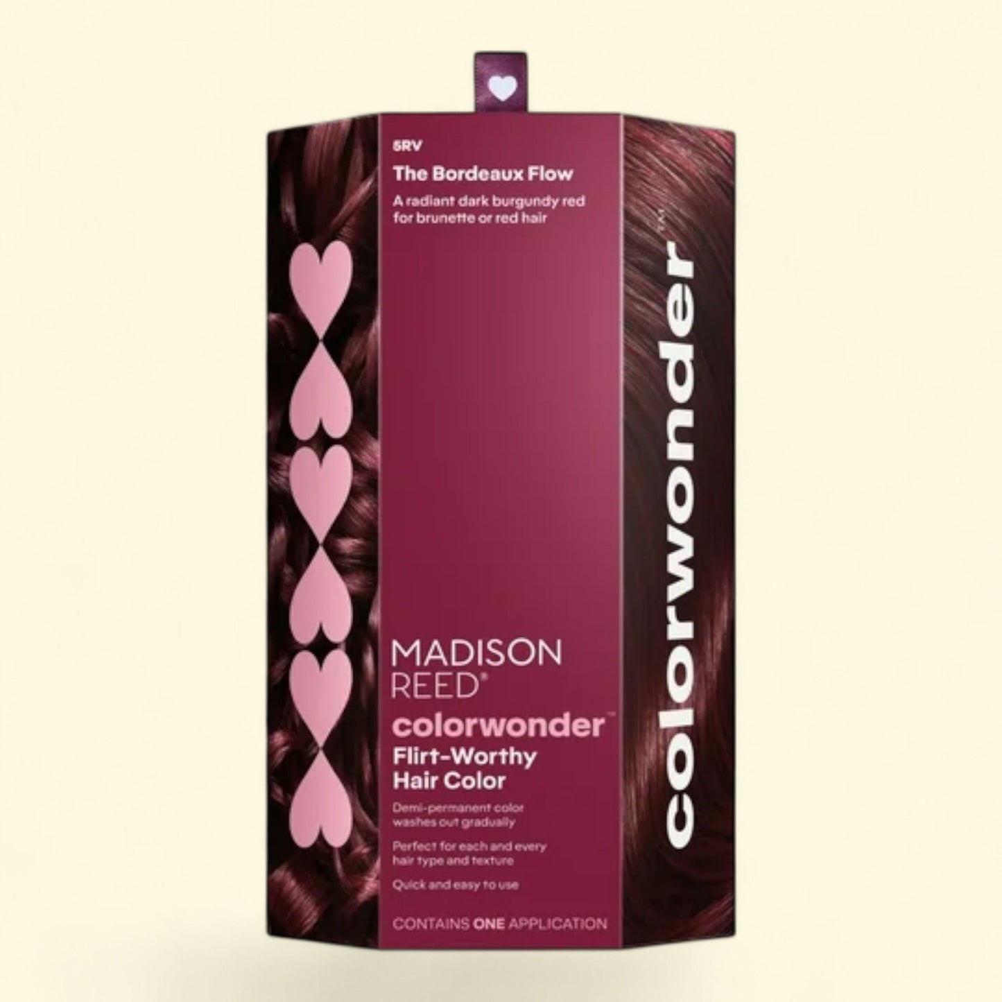 Kit de coloration semi-permanente Madison Reed ColorWonder, 5RV, The Bordeaux Flow, 1 paquet