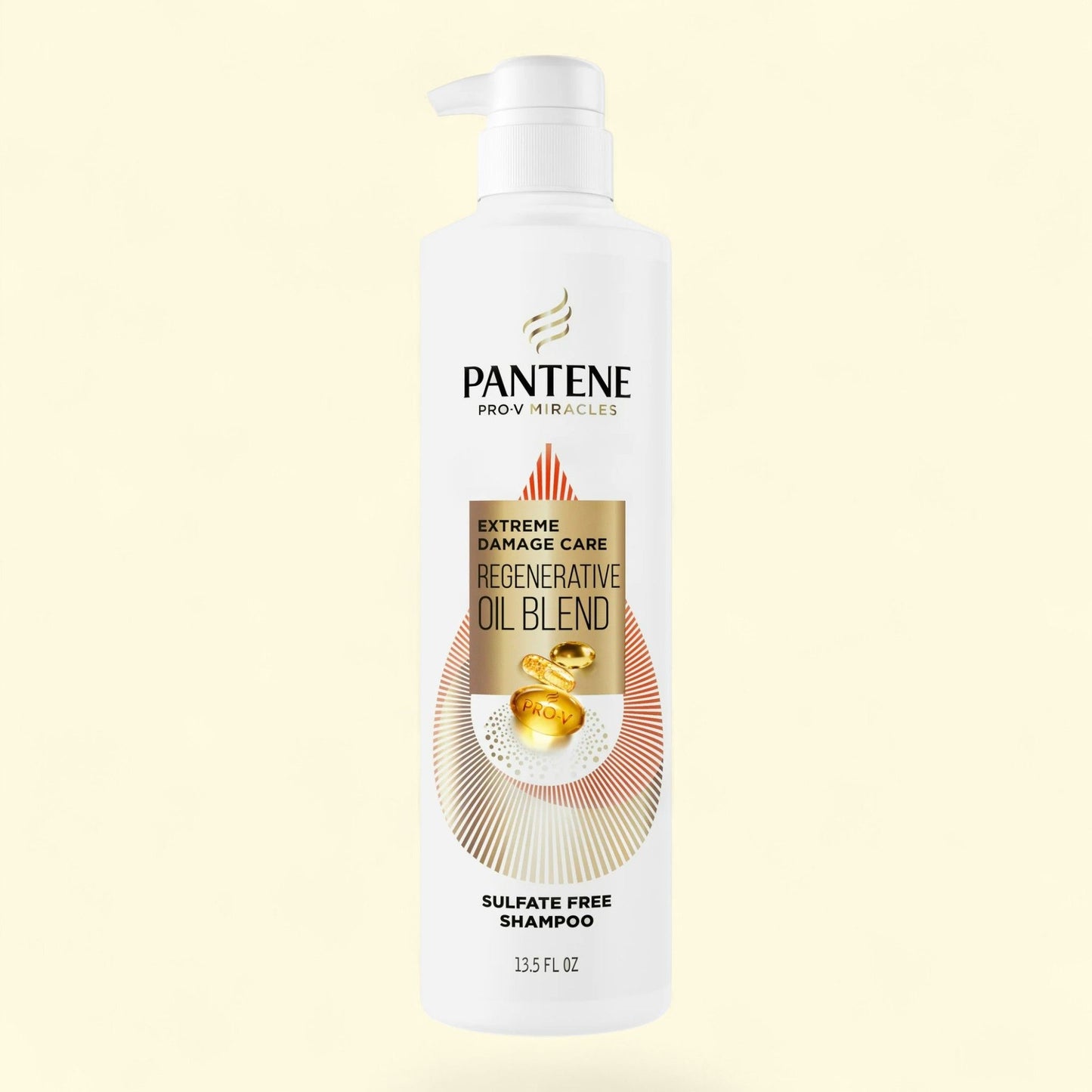 Pantene Pro-V Miracles Shampoo, Extreme Damage Care Regenerative Oil Blend, 13.5 fl oz