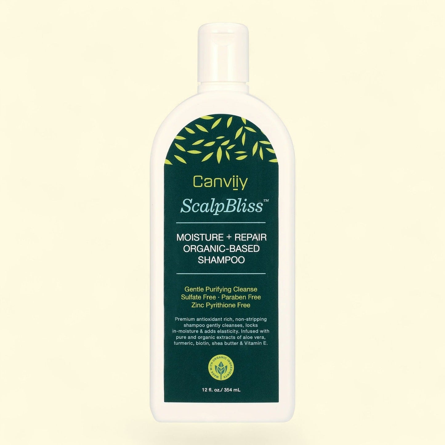 Canviiy ScalpBliss Moisture + Repair Daily Shampoo, 12 fl. oz.