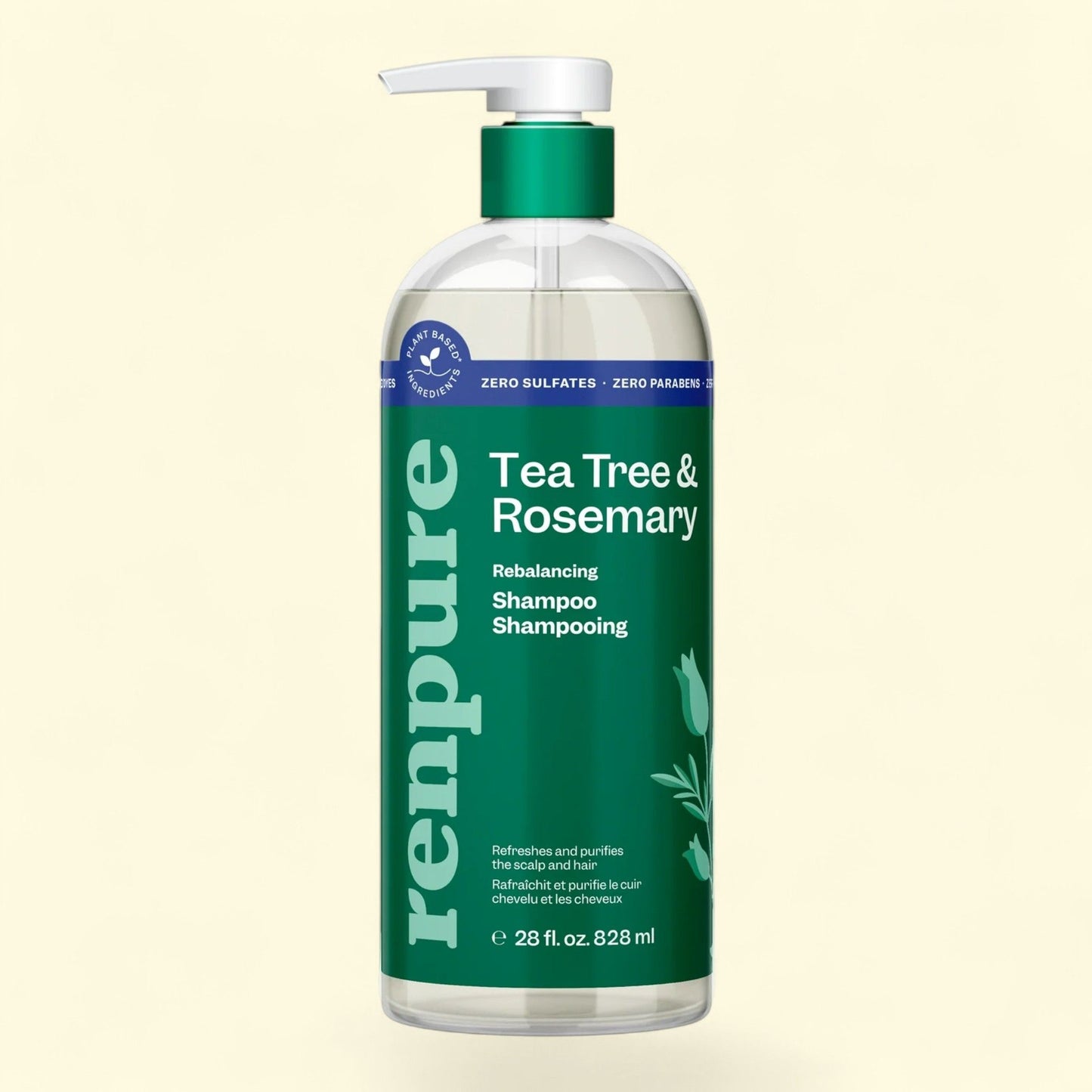 Renpure Tea Tree & Rosemary Rebalancing Shampoo, 28 oz