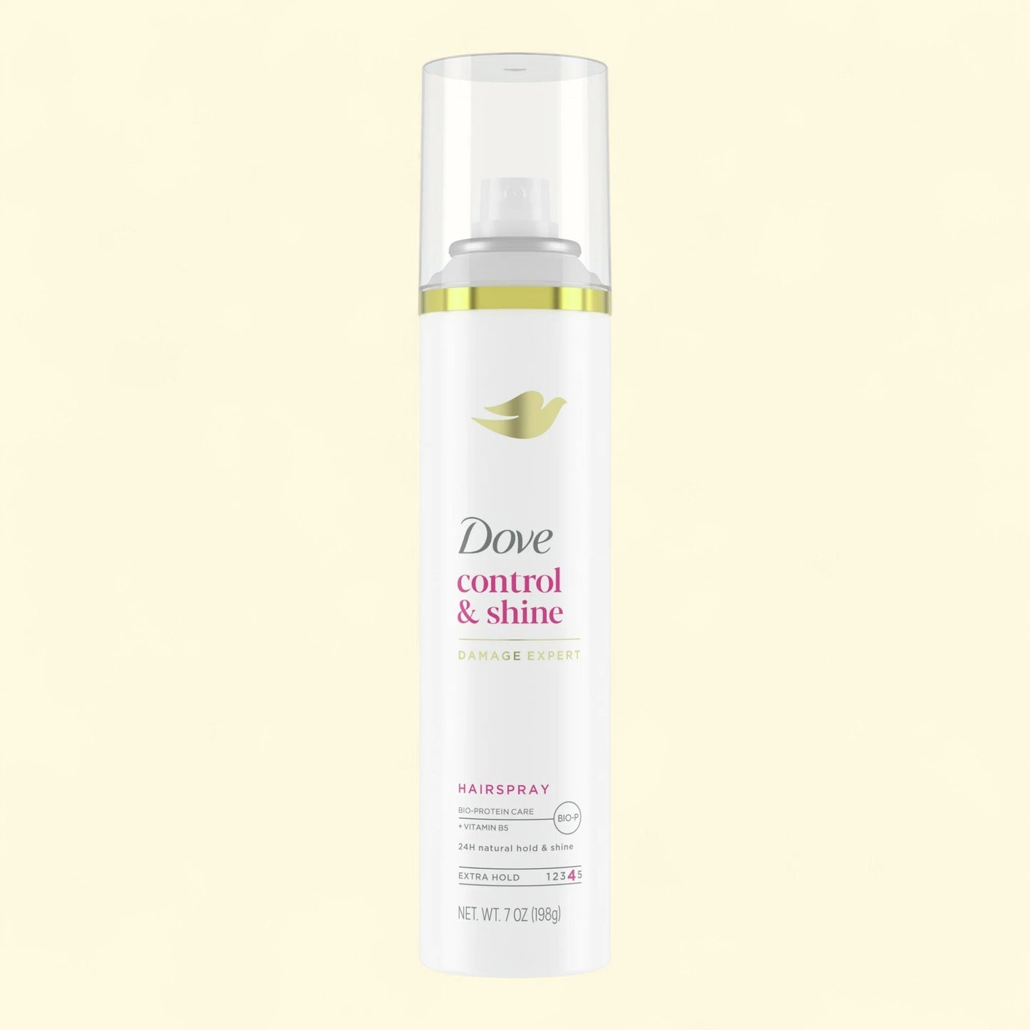 Dove control & shine hairspray