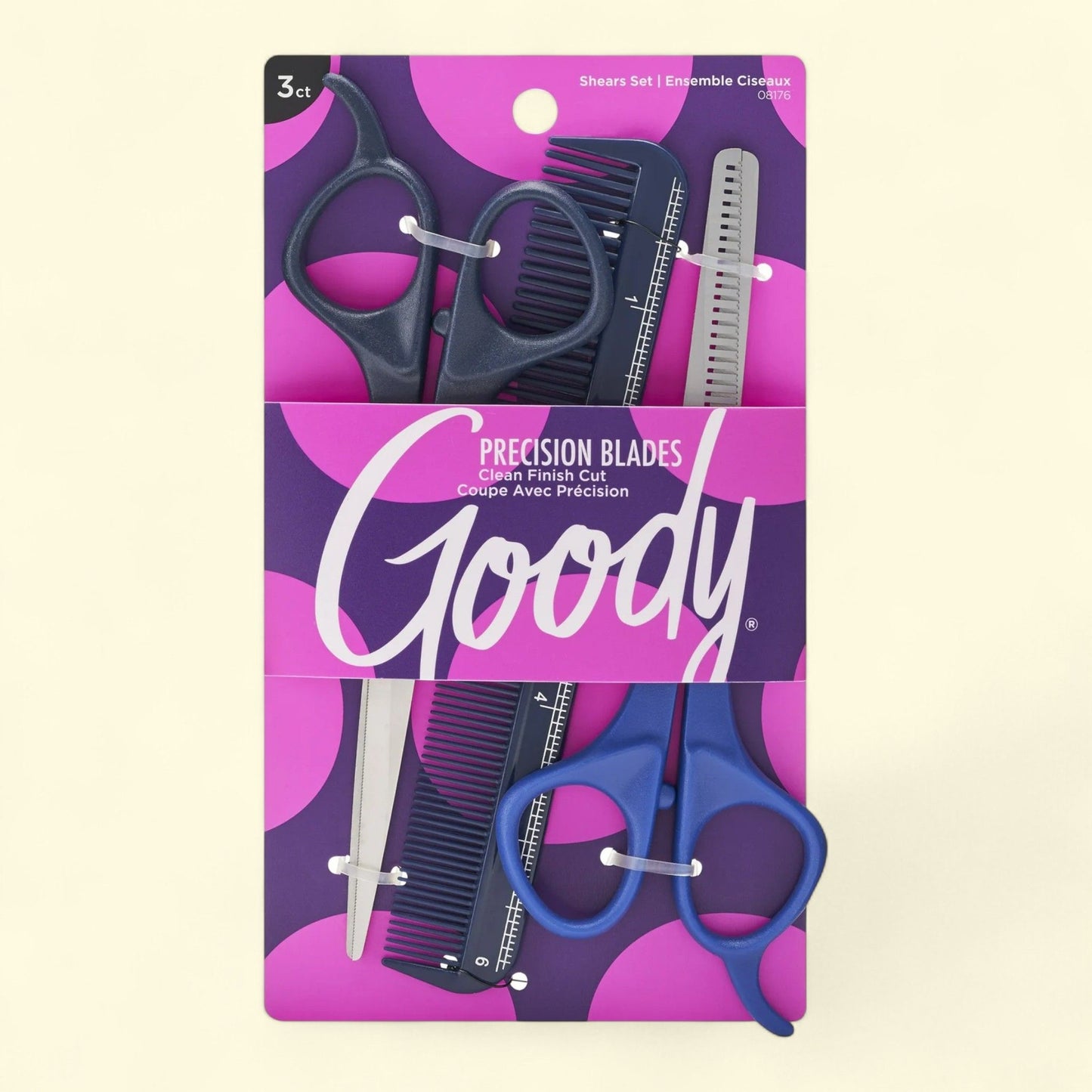 Goody Style Kit, Hair Cutting Shears Thinning Shears And Comb,3-in-1 set