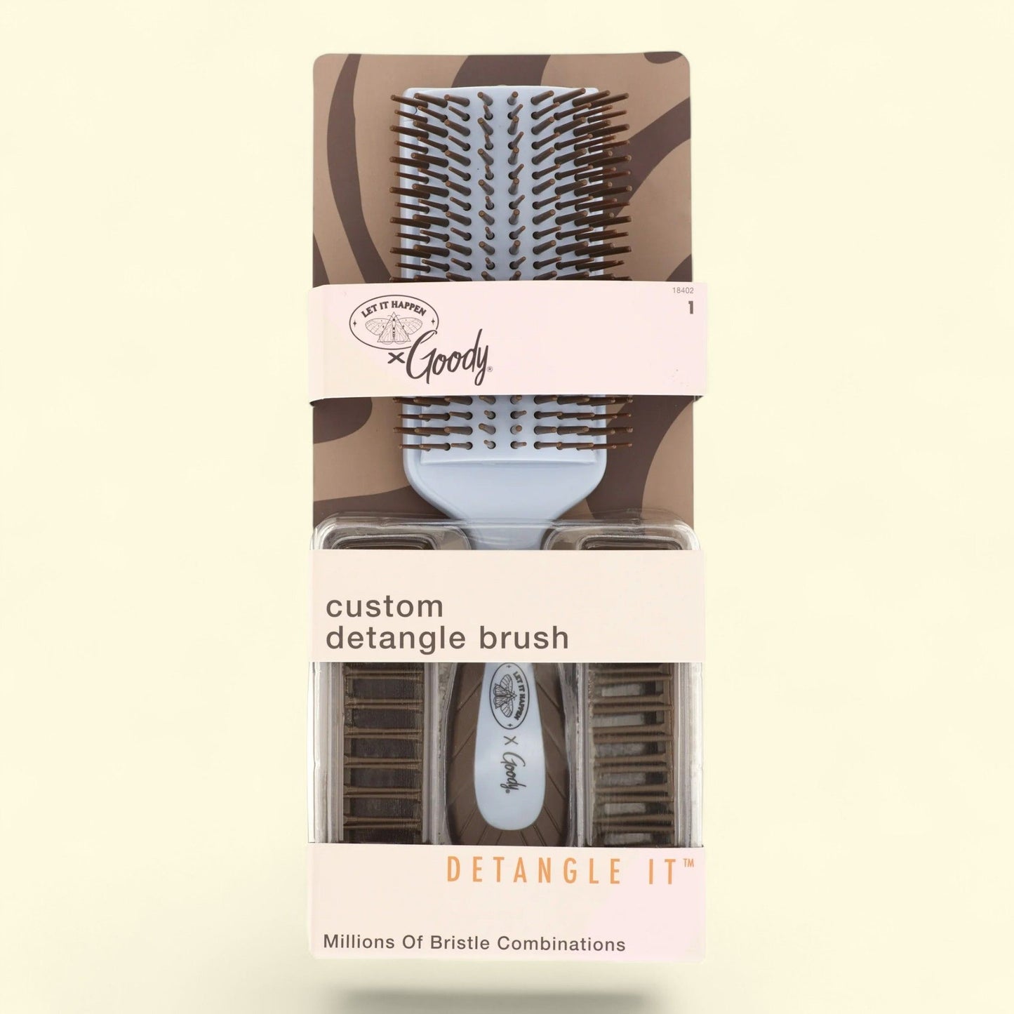 Goody Tru X Let It Happen Collab Custom Detangling Brush, Blue, 1 CT
