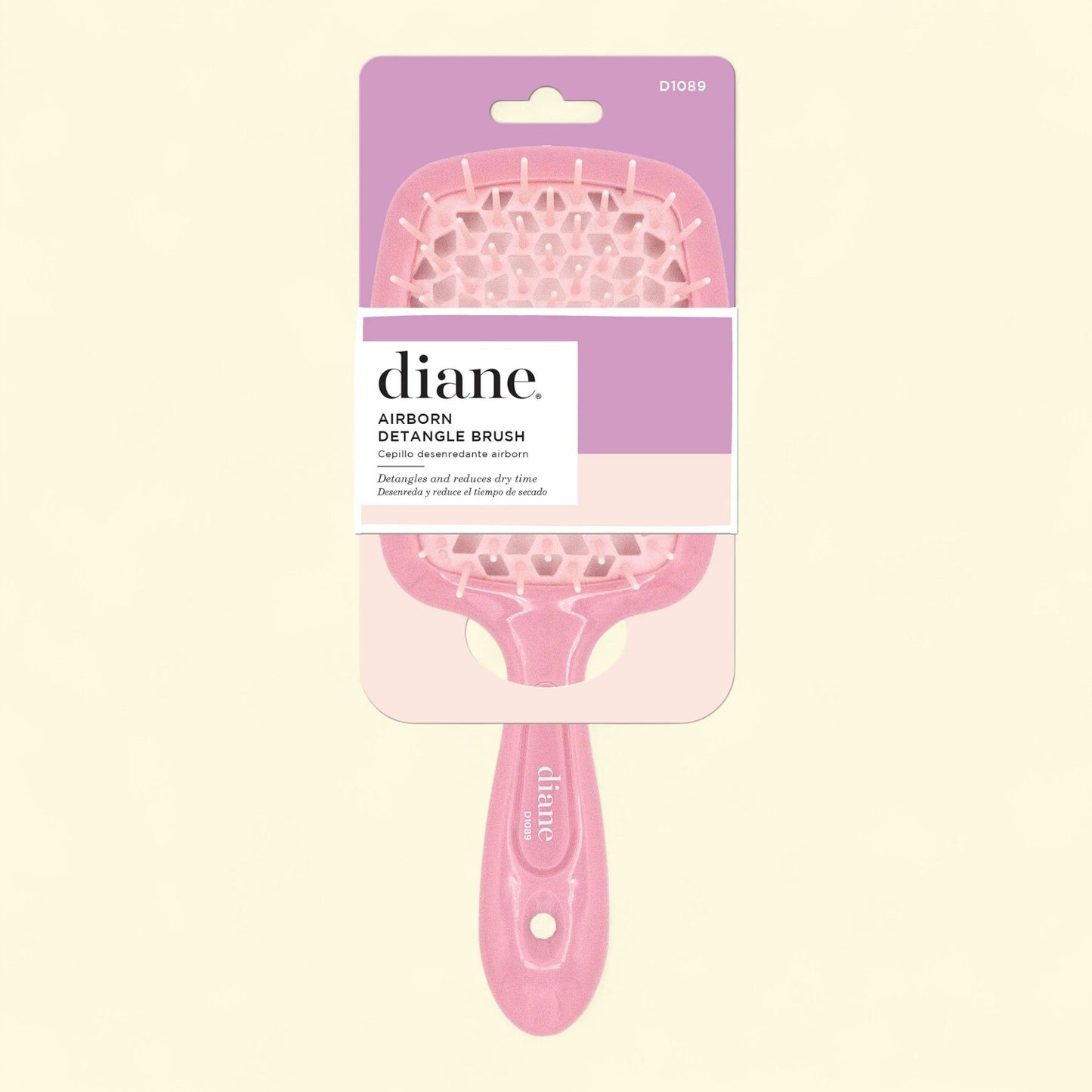 Diane Airborn Detangle Hair Brush, Thick Curly Hair, (Single Unit)