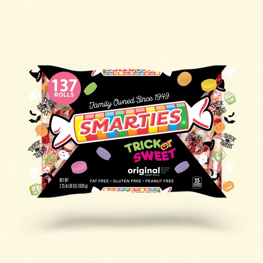 Smarties Halloween Flavored Candy Rolls, 2.25lb Bag — authentic US product shipped worldwide by Treatspree
