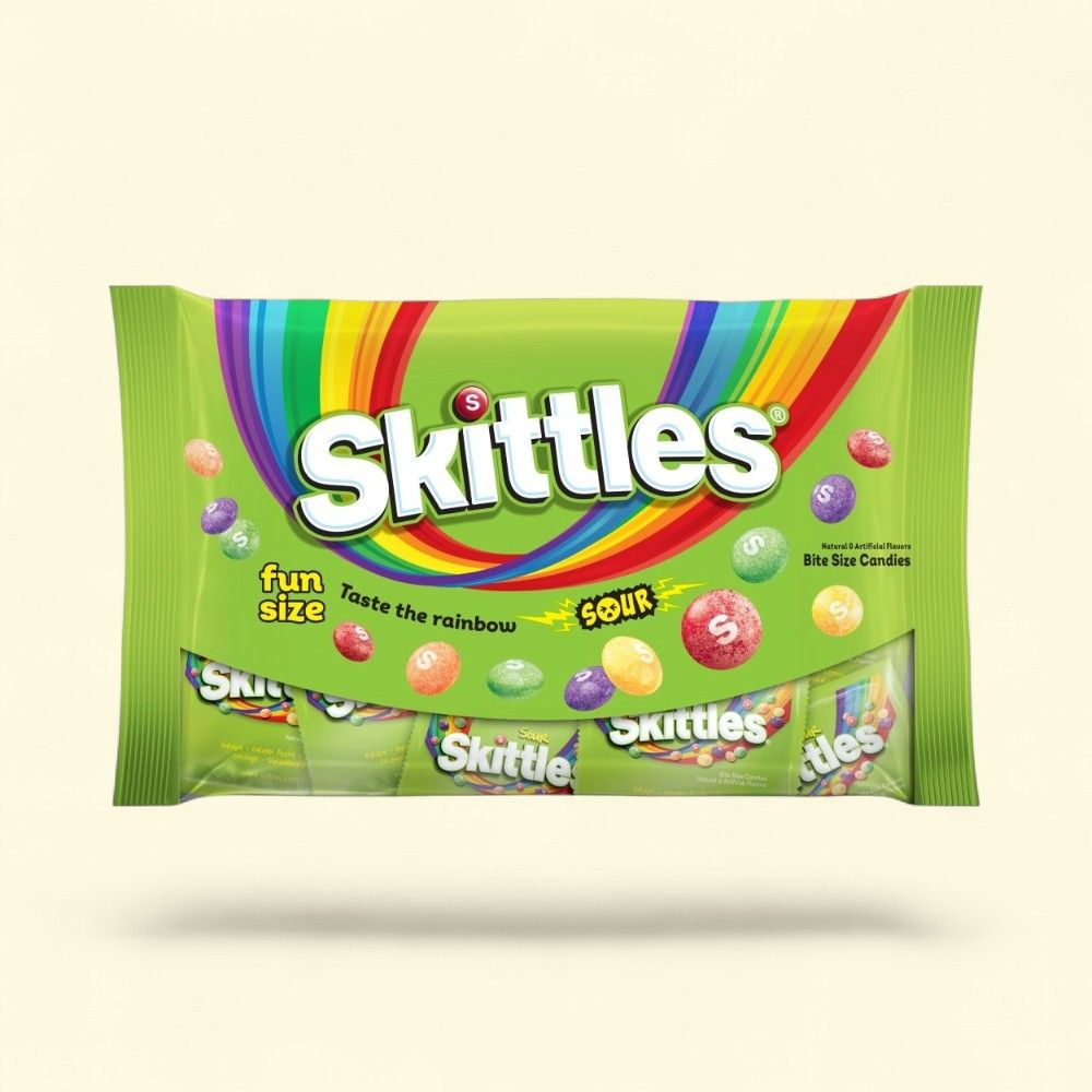 Skittles Sour Fun Size Bite Size Candies 8.04 oz — authentic US product shipped worldwide by Treatspree
