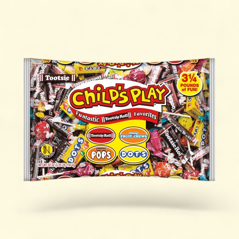 Tootsie Roll Child's Play Assorted Favorites Halloween Candy Bag 52 oz — authentic US product shipped worldwide by Treatspree