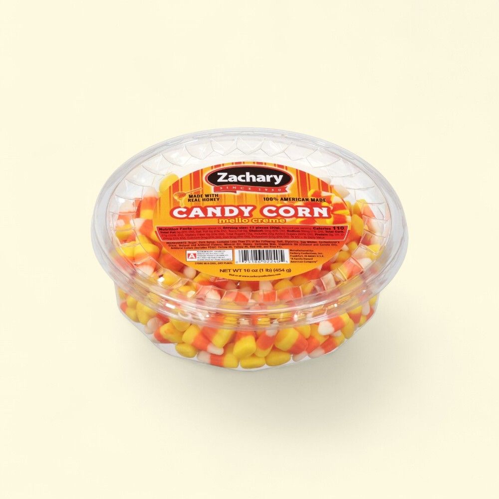 Zachary Halloween Candy Corn Tub, 16 oz — authentic US product shipped worldwide by Treatspree