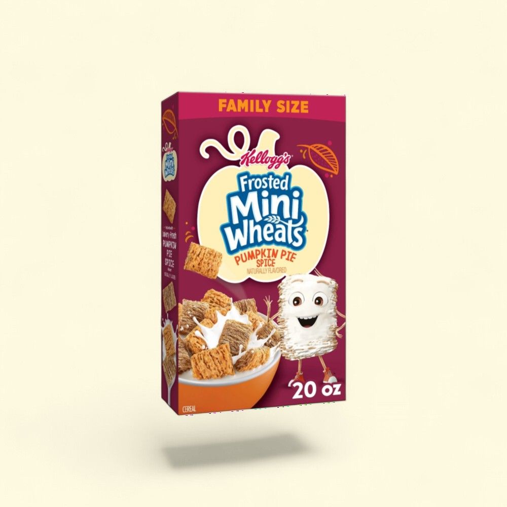 Kellogg's Frosted Mini-Wheats Pumpkin Spice Cereal - 20oz — authentic US product shipped worldwide by Treatspree