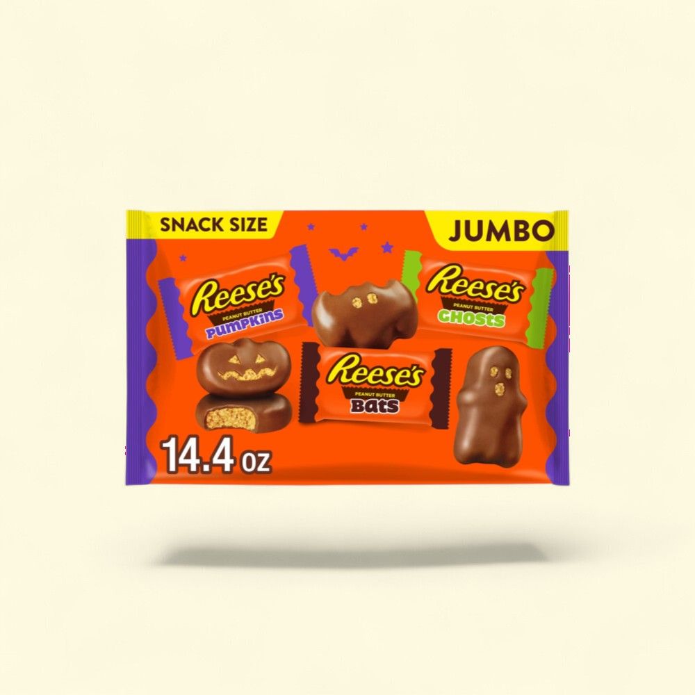 REESE'S Assorted Peanut Butter Shapes Milk Chocolate Bag 14.4oz — authentic US product shipped worldwide by Treatspree