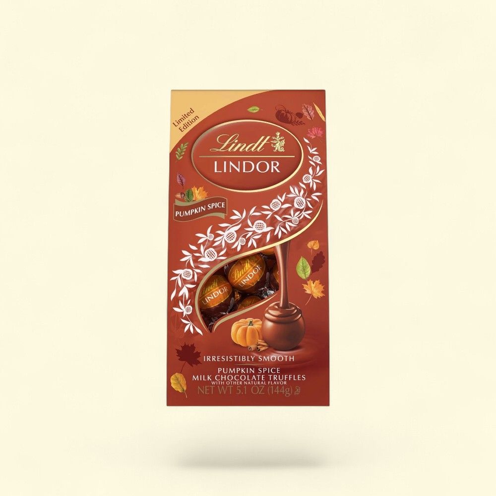 Lindt Lindor Pumpkin Spice Milk Chocolate Truffles – authentic US product shipped worldwide by Treatspree