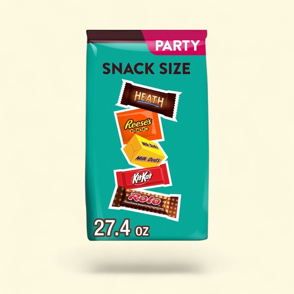 Reese's, Kit Kat, Heath, Milk Duds, Rolo Snack Size Candy Party Pack — authentic US product shipped worldwide by Treatspree