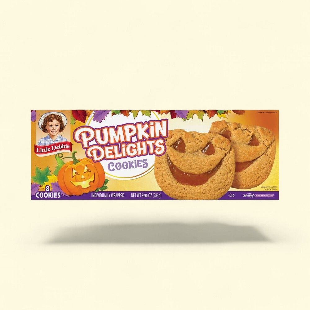 Little Debbie Halloween Pumpkin Delights Cookies, 8-Count — authentic US product shipped worldwide by Treatspree