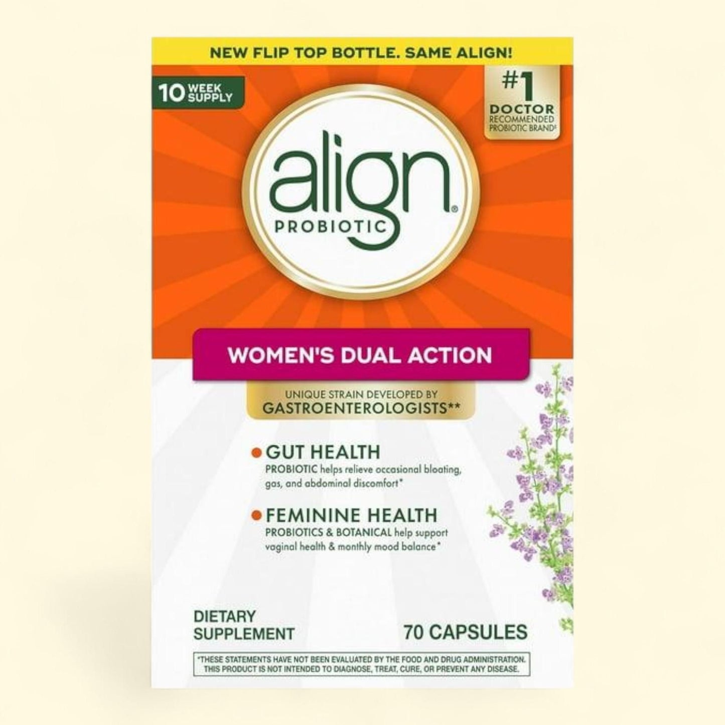 Align Probiotic Women's Dual Action Capsules, 70 ct.