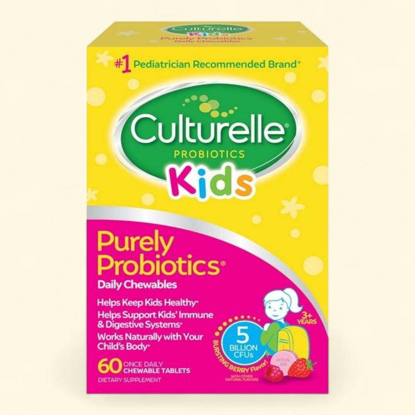 Culturelle Kids Purely Probiotics Chewable Tablets, 60 ct.
