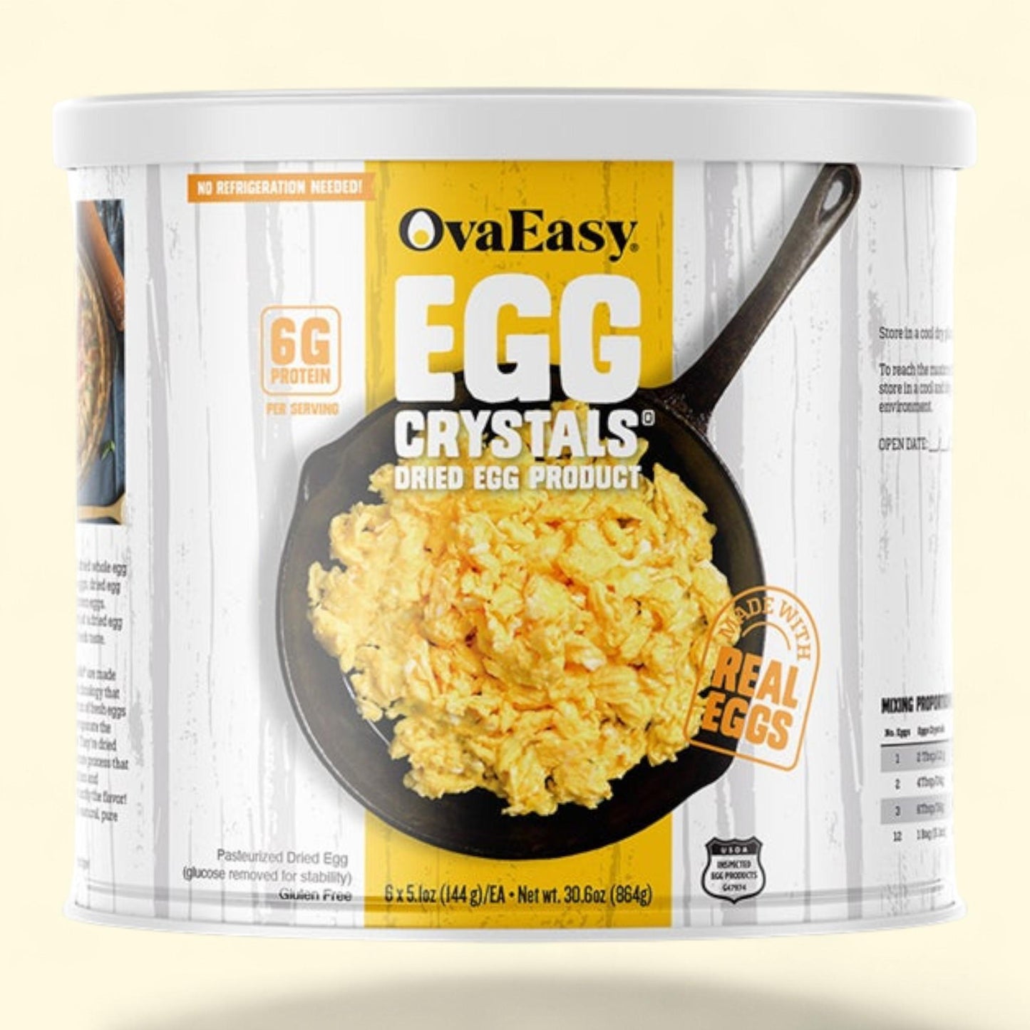 OvaEasy Whole Egg Crystals, 2-pack (144 Total Eggs)
