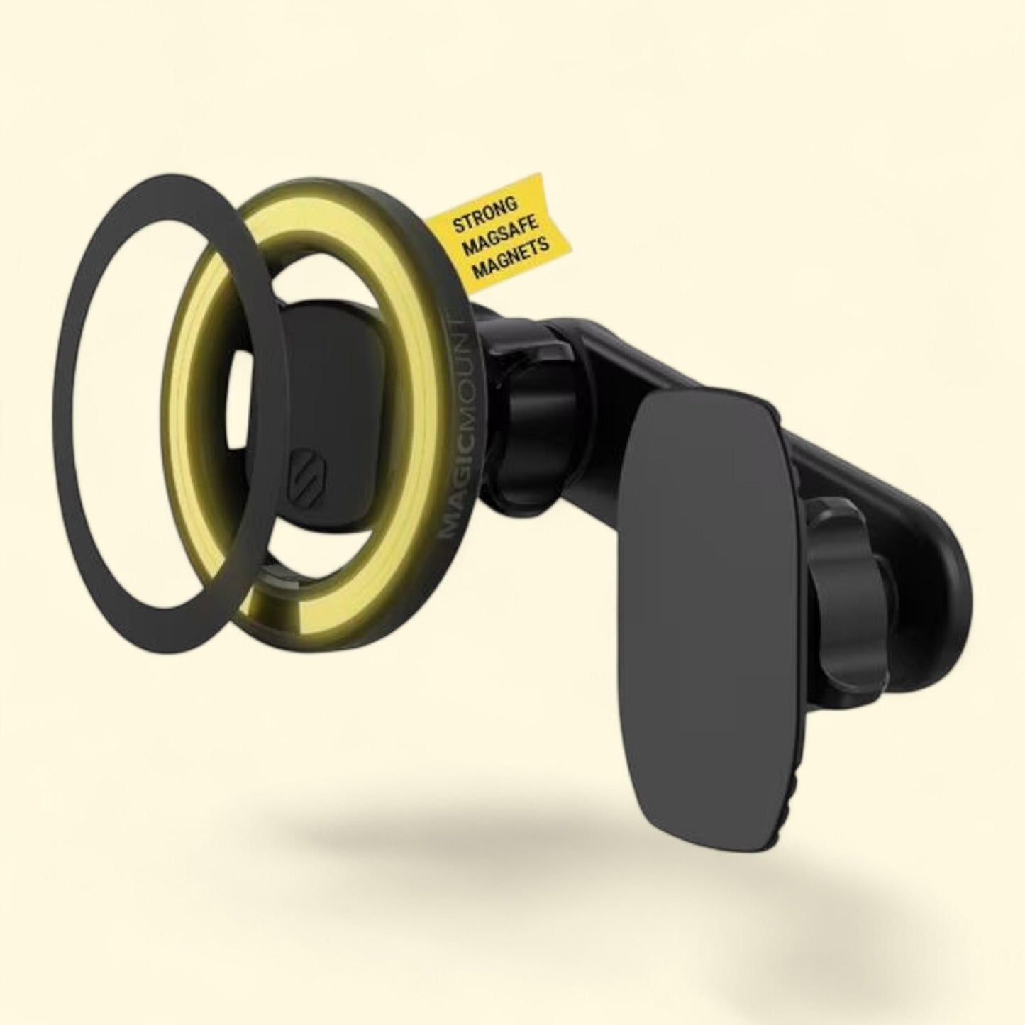 Scosche MagicMount MS 5-in-1 Car Phone Mount, Back of Screen, Dash or Vent, 1 count