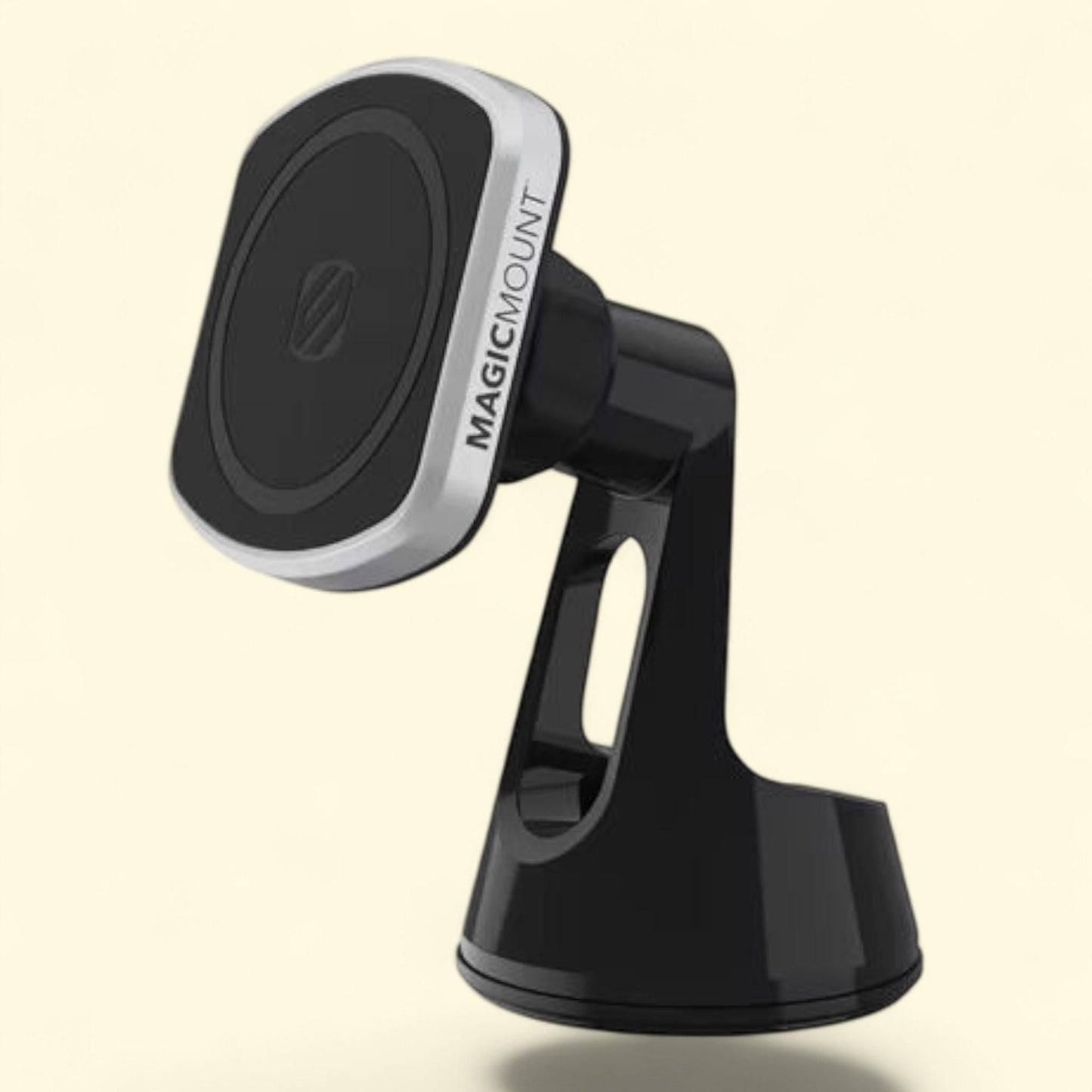 Scosche MagicMount Pro2 Universal Magnetic & MagSafe Car Phone Holder, Black, 1 count