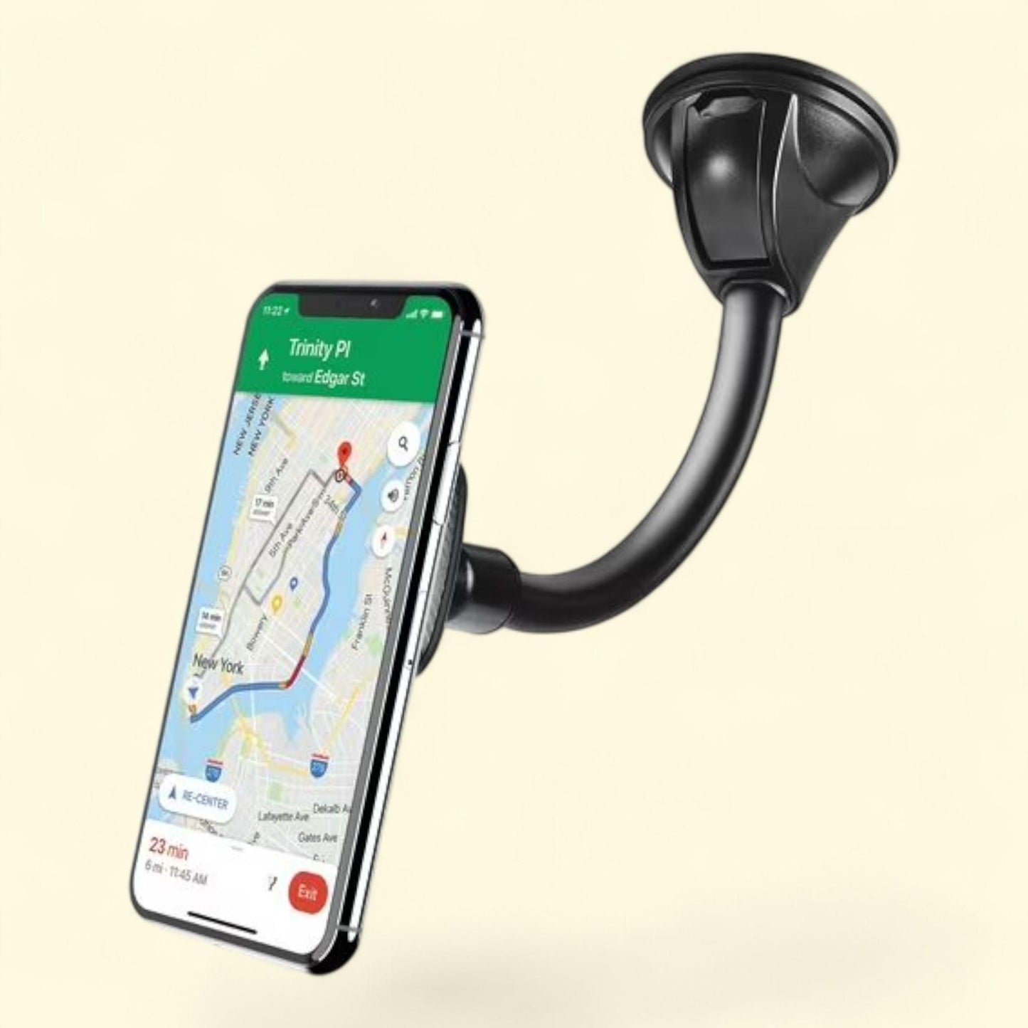 Merkury Magnetic Car Mount, Gooseneck, Windshield/Dashboard, 1 count