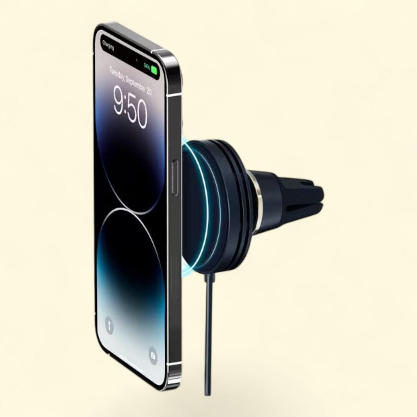 Velox Wireless Mini - MagSafe Compatible Air Vent Car Mount Phone Holder, Blue, 1 count