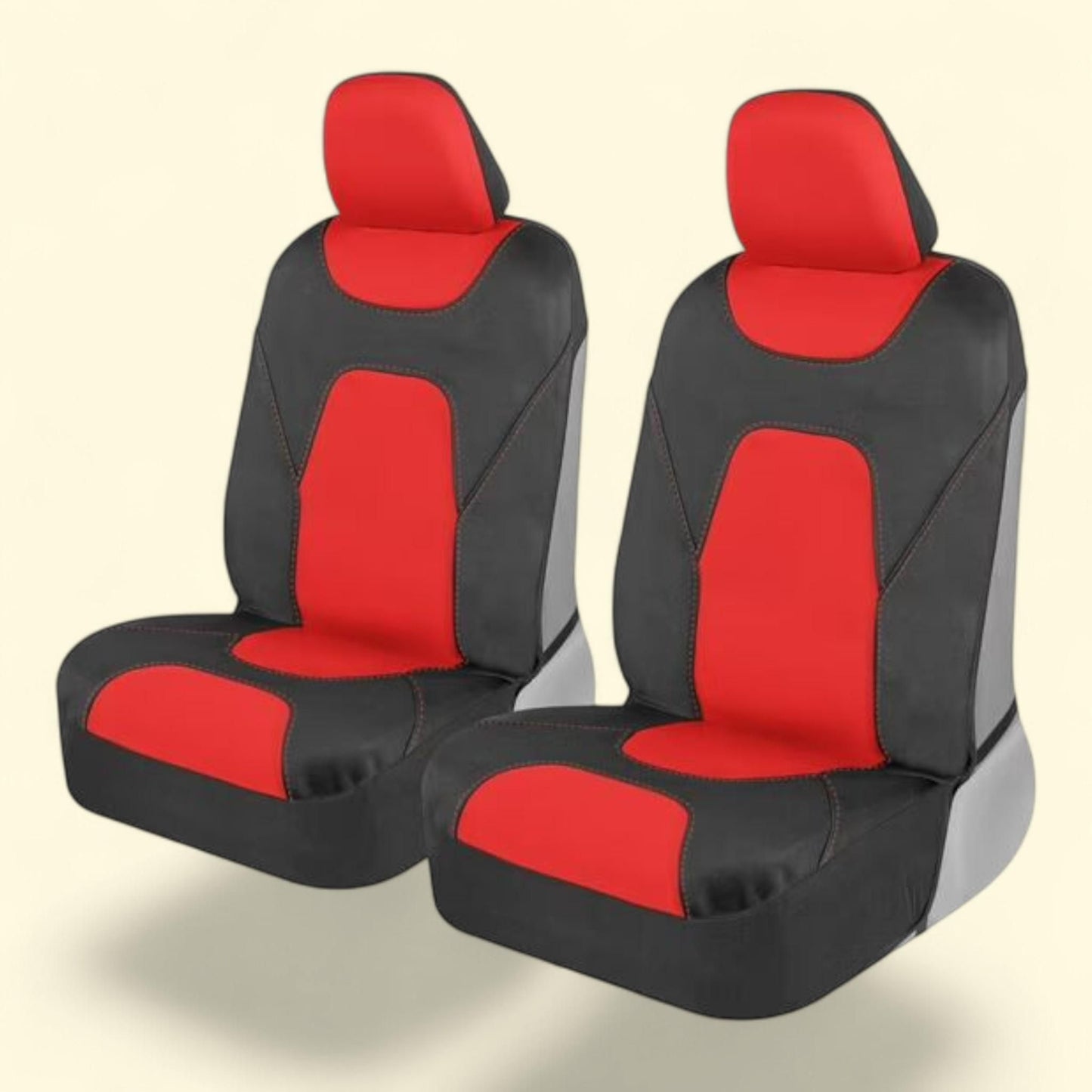 Motor Trend AquaShield Car Seat Covers, Front Seats, Red, Waterproof, Cars Trucks SUV