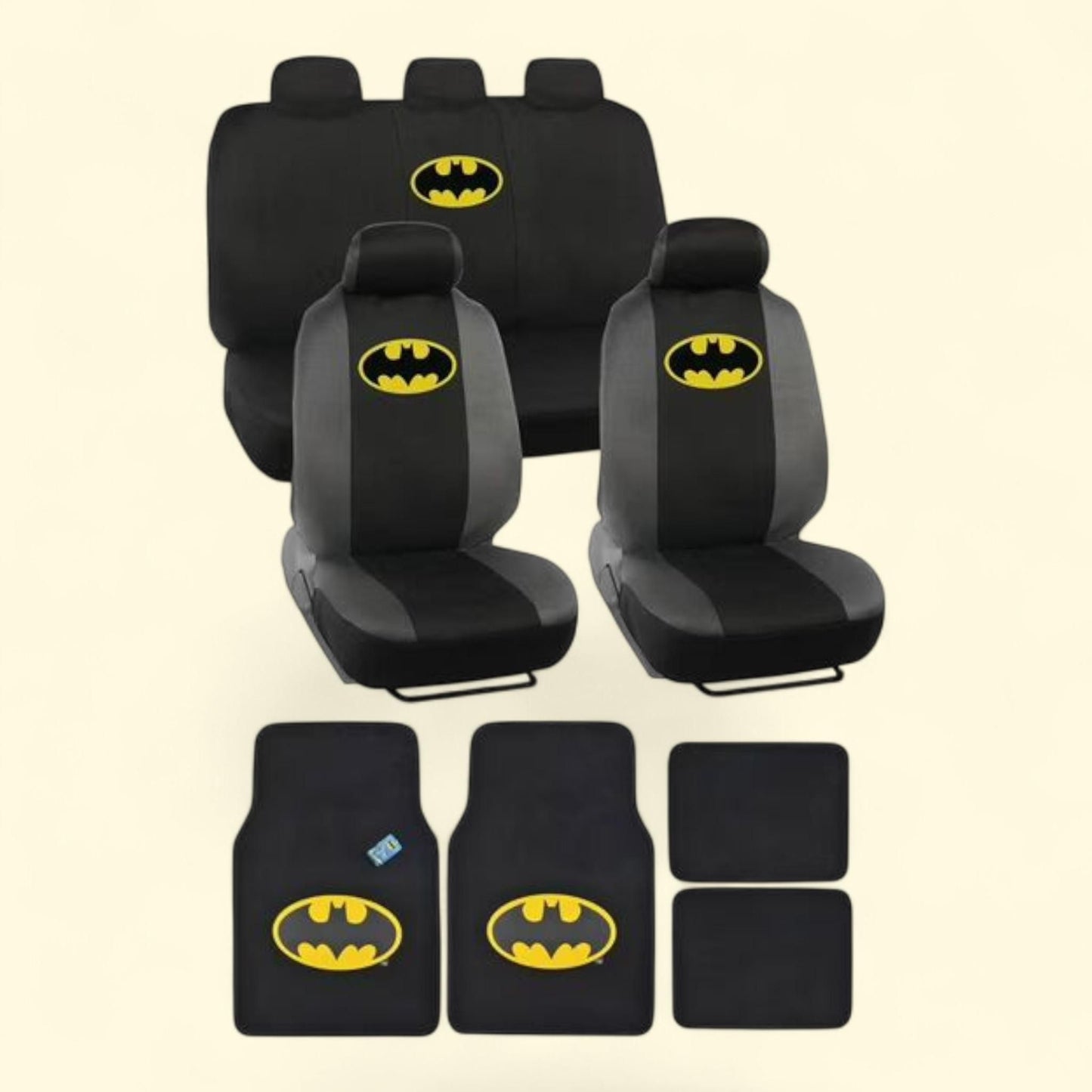 BDK Batman Seat Covers with Floor Mats Full Set, Holiday Car Auto A... — authentic US product shipped worldwide by Treatspree