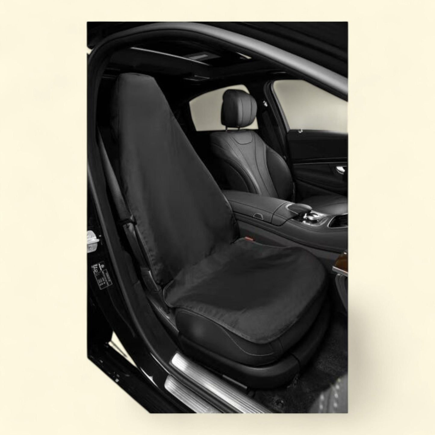 Housse de siège de voiture 3D MAXpider, coupe universelle, noire, imperméable, pour siège baquet, siège avant, antidérapante, lavable, compatible avec la plupart des voitures, berlines, SUV, monospaces, camions, housse de siège, 1 pièce