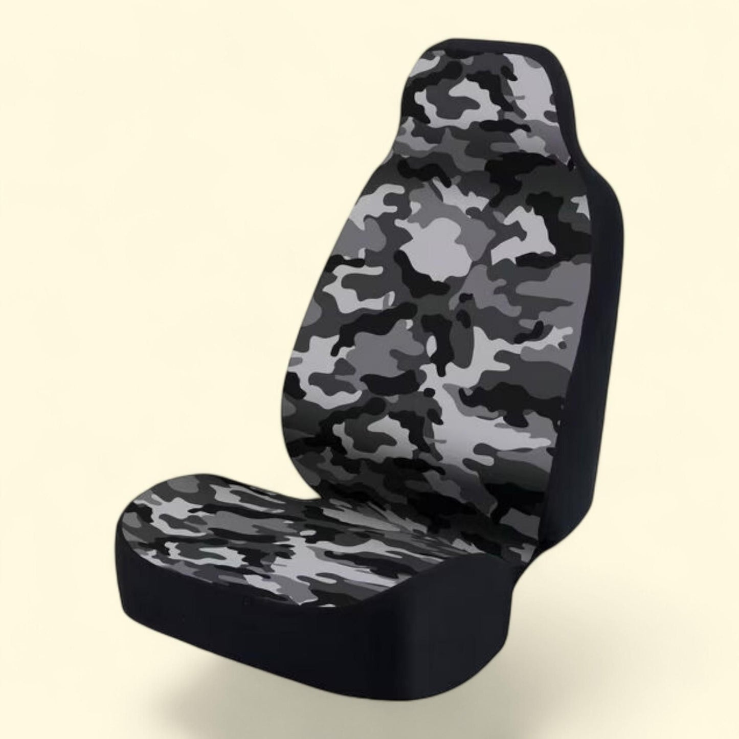 Coverking Printed Seat Cover, Ultra Suede Traditional Camo Urban Grey, 1 count