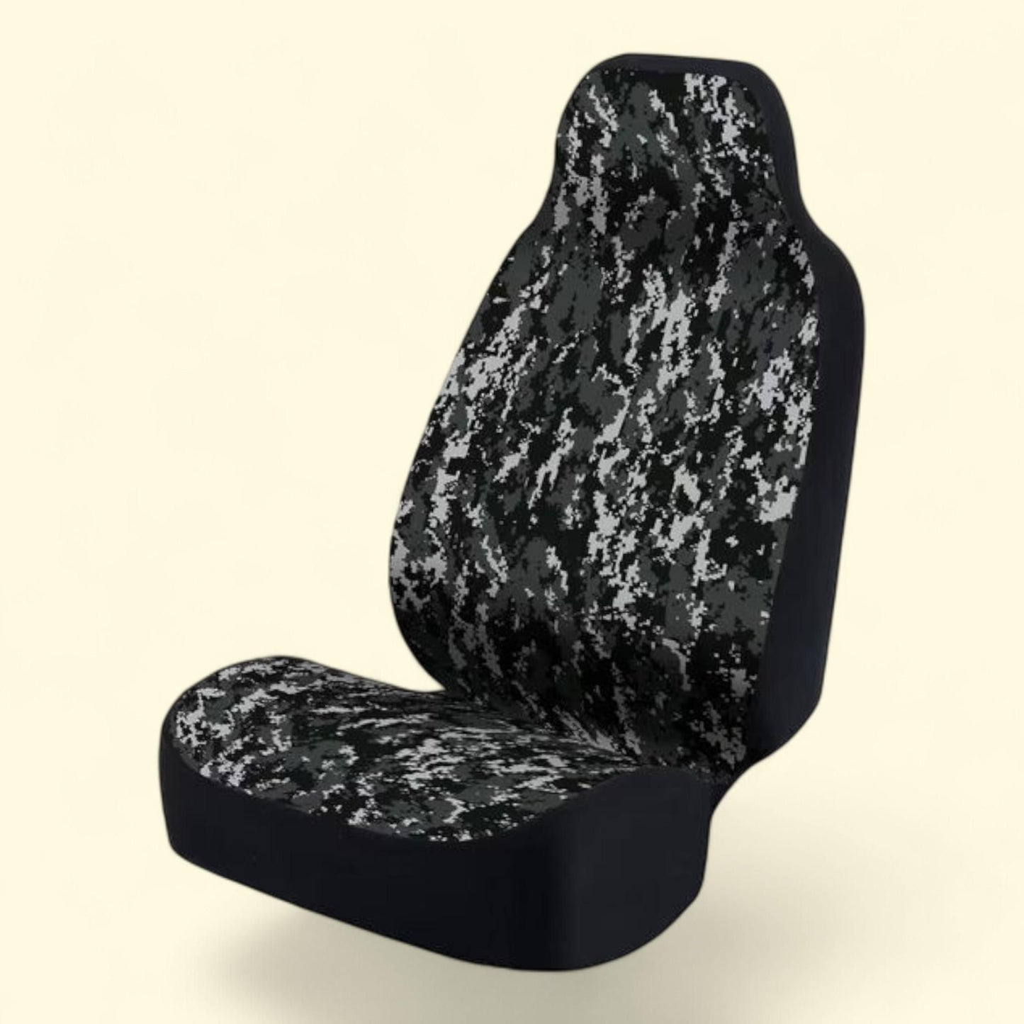 Coverking Universal Printed Seat Cover, Ultra Suede Digital Camo Urban Grey, 1 count