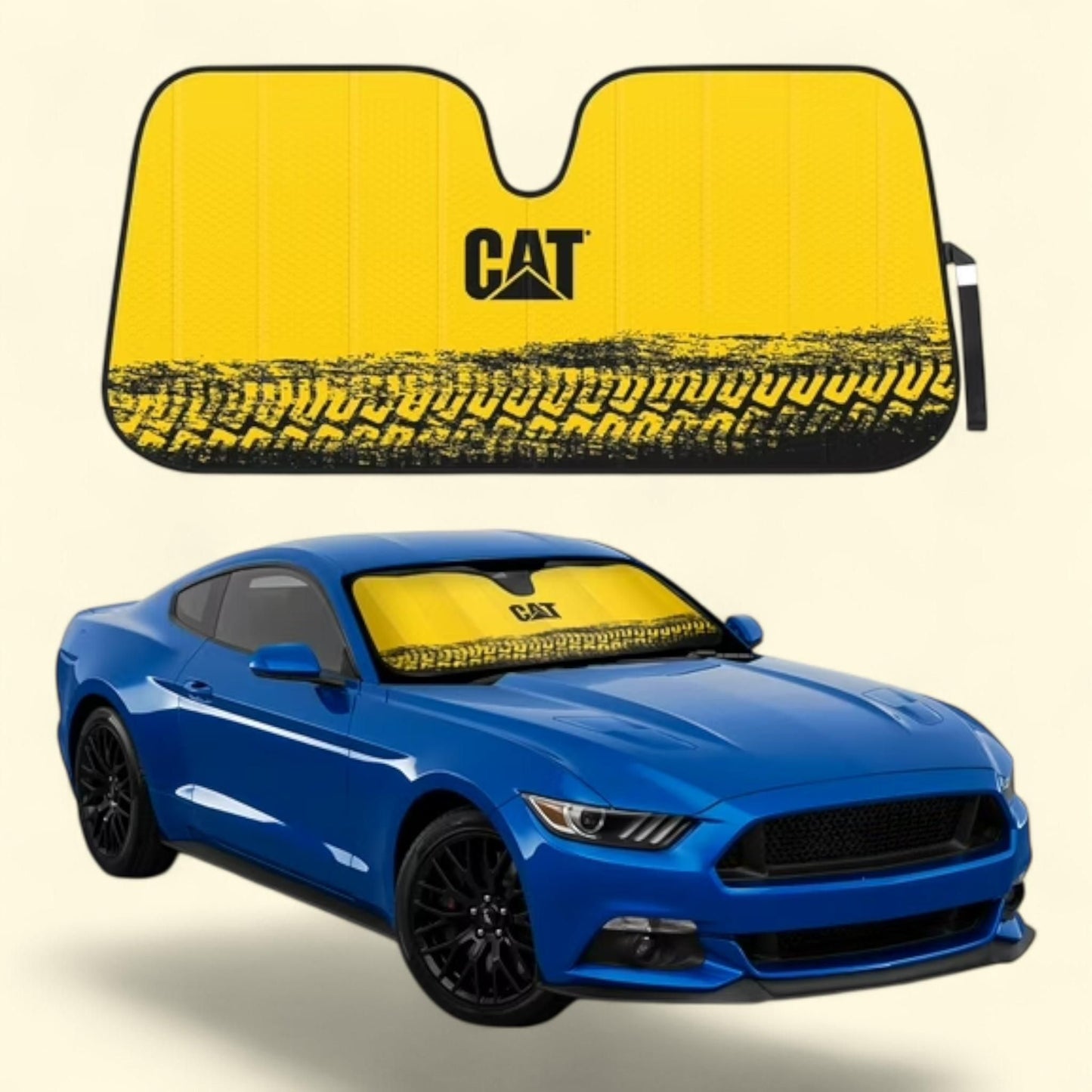 Protection contre la neige et le verglas Caterpillar pour pare-brise d'hiver, 1 pièce