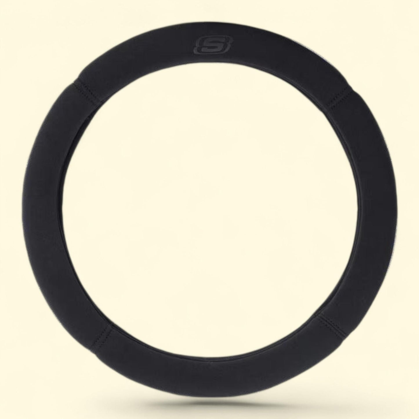 Skechers Car Steering Wheel Cover, Memory Foam Polyester, Black - Universal Fit, 23SK13, 1 count