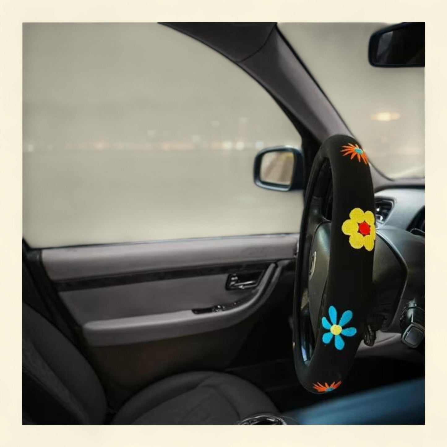 Auto Drive Steering Wheel Cover, Bohemian, Universal Size