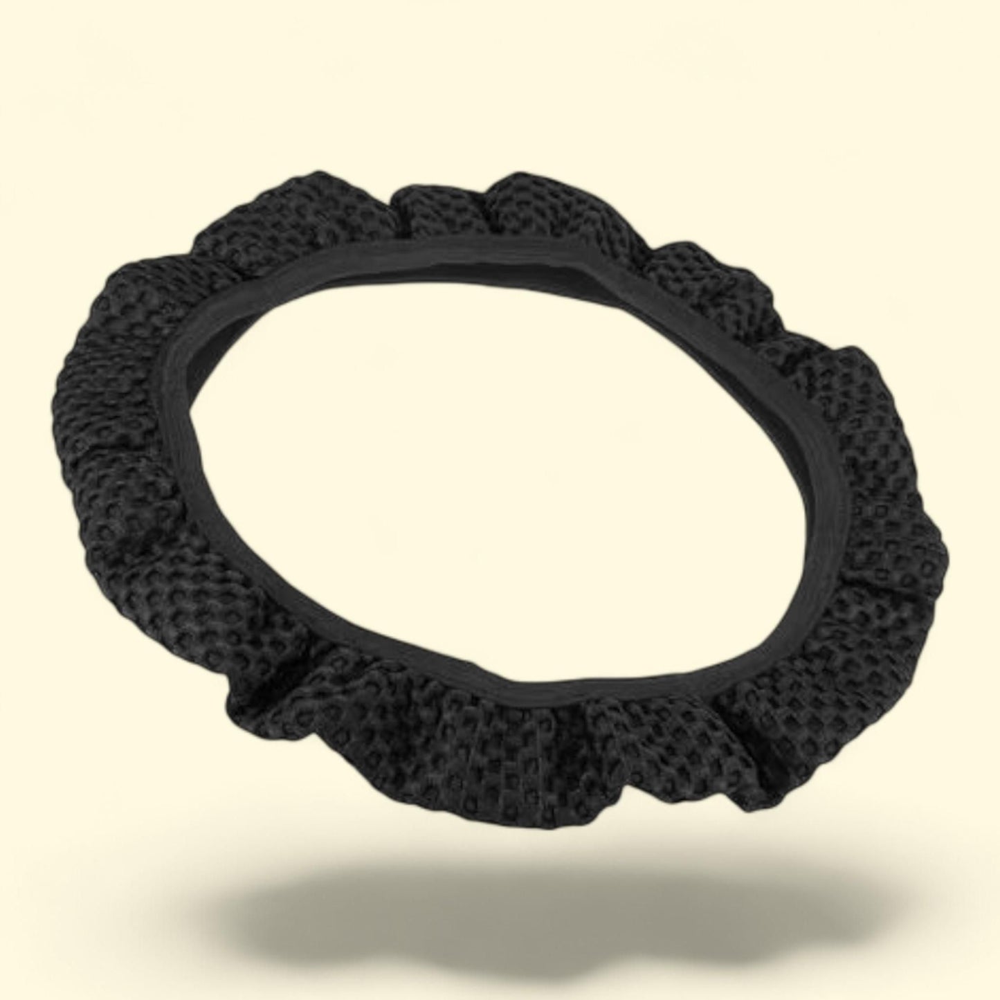 Unique Bargains Car Steering Wheel Cover, Mesh Cloth, Black, 1 count