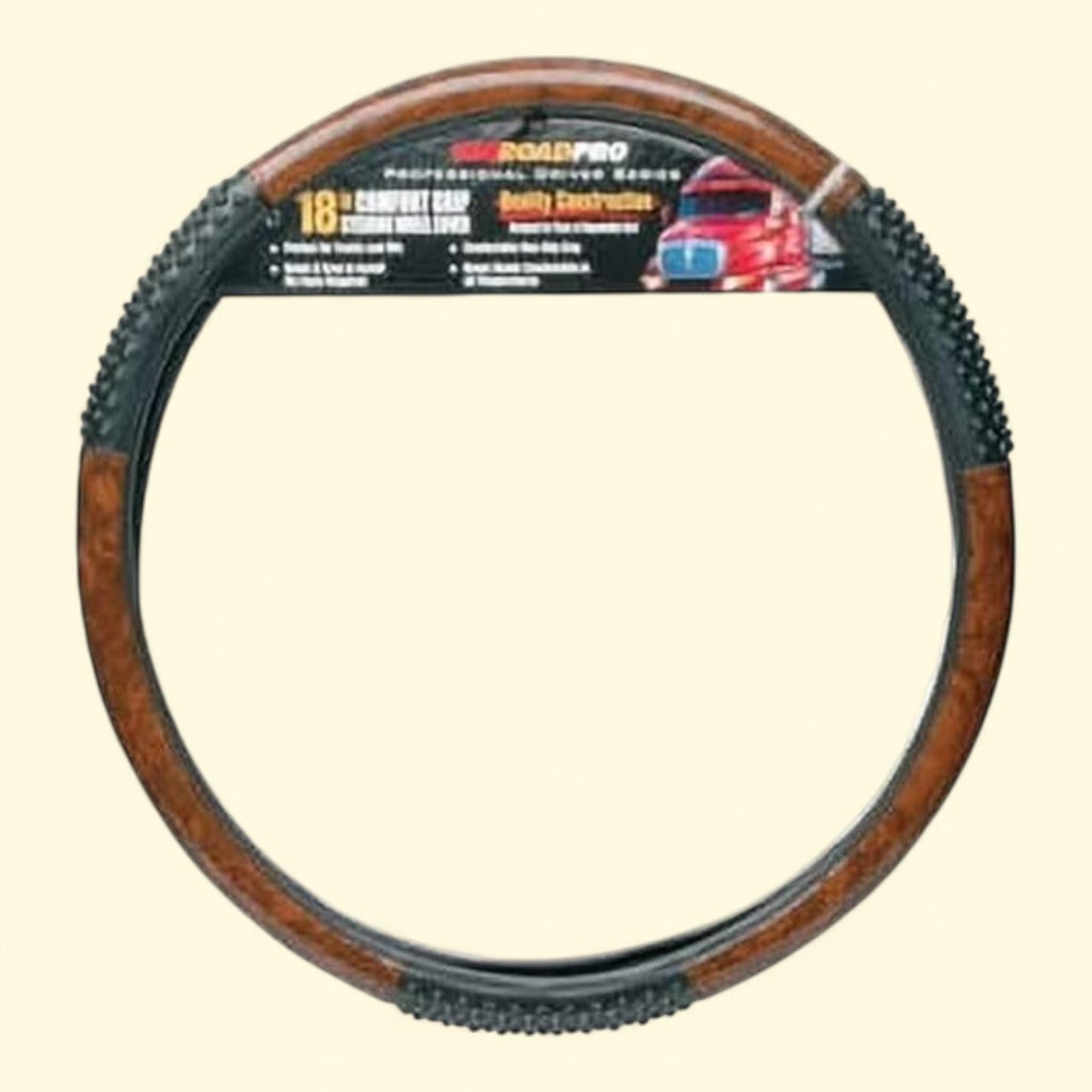 RoadPro Massage Steering Wheel, 18 in — authentic US product shipped worldwide by Treatspree