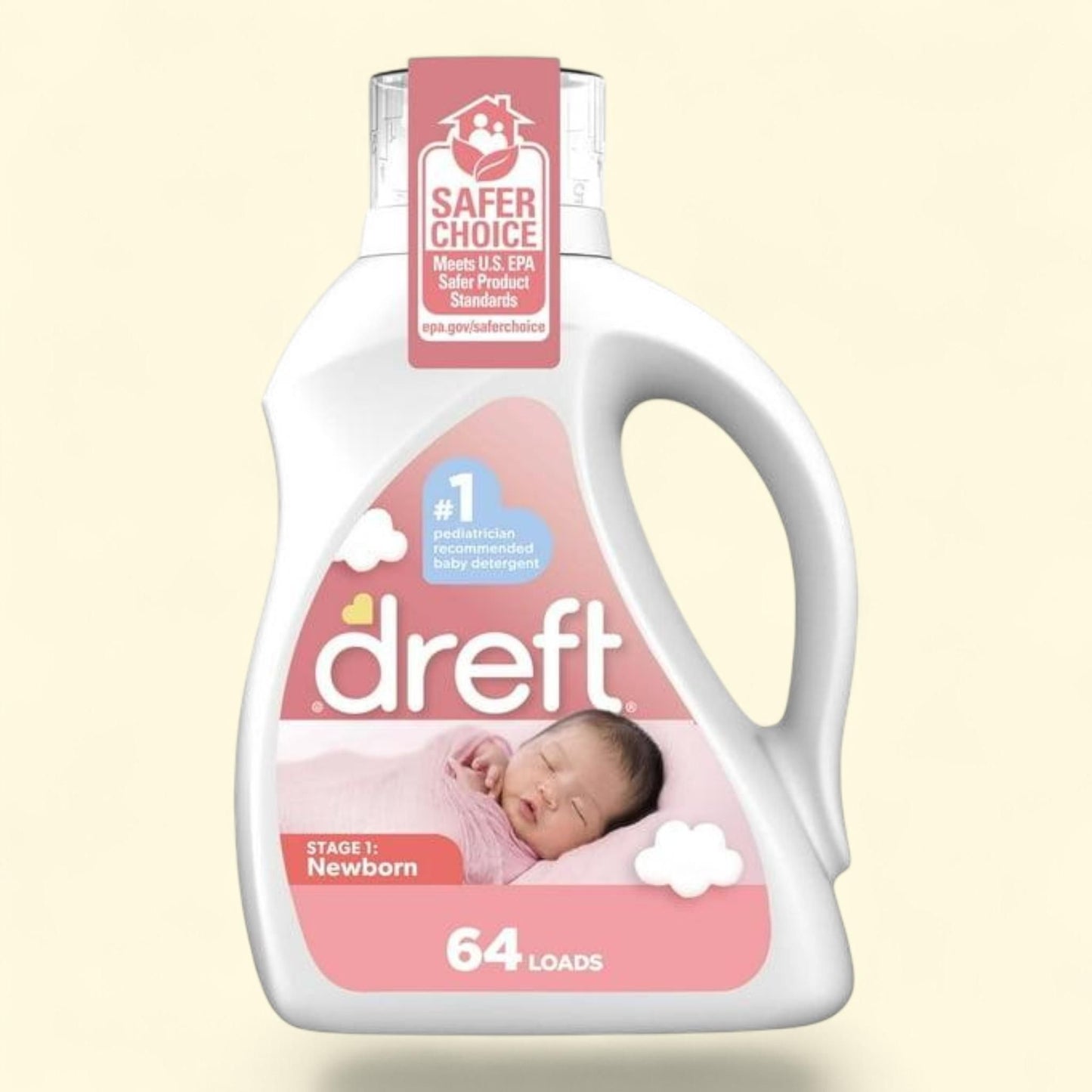 Dreft Baby Liquid Laundry Detergent, 64 Loads, 92 fl oz