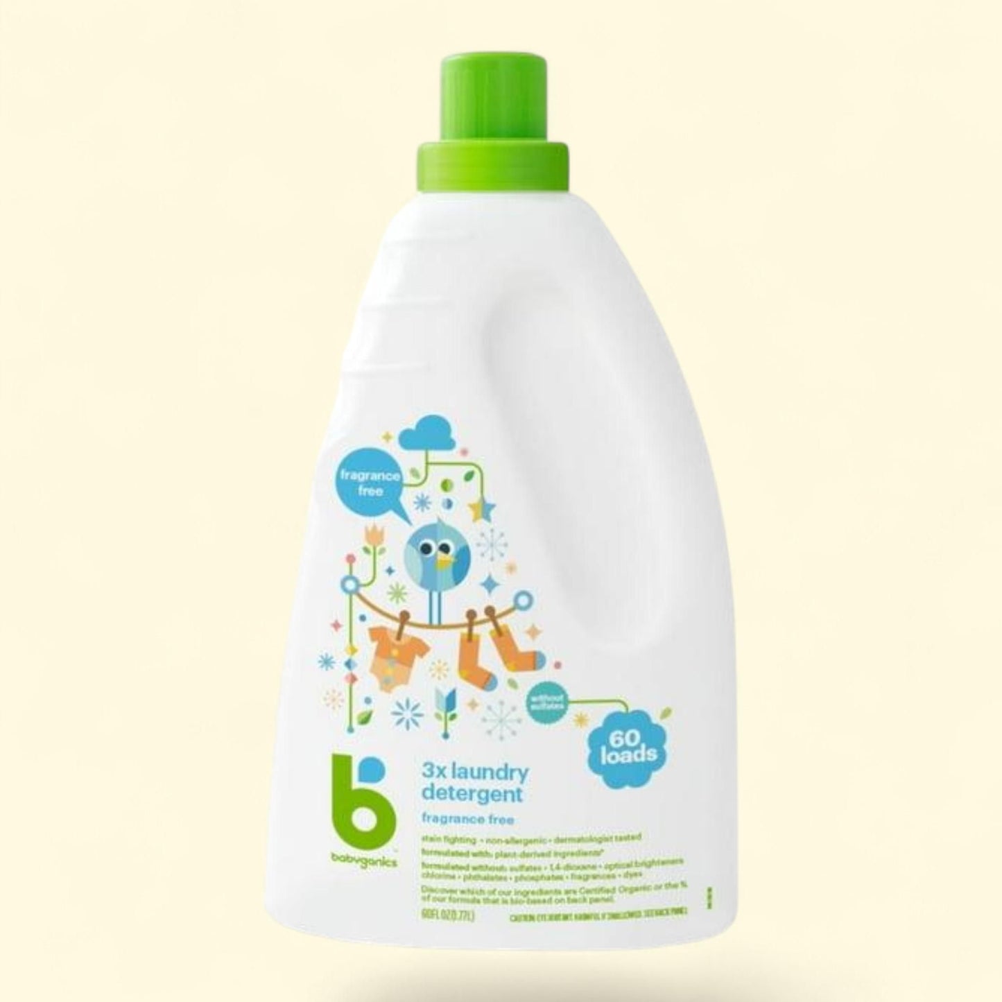 Lessive pour bébés Babyganics, 1,7 l