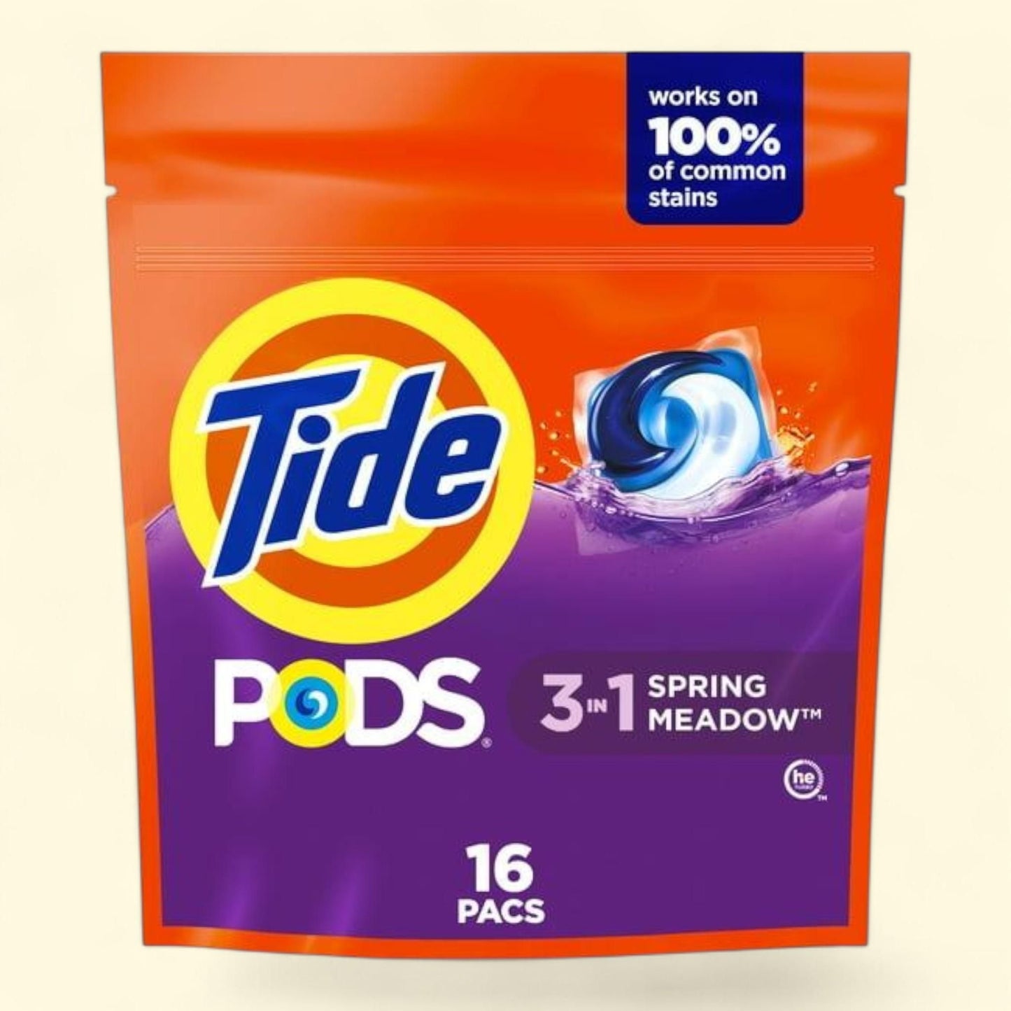 Tide PODS Liquid Laundry Detergent Packs, 16 Count