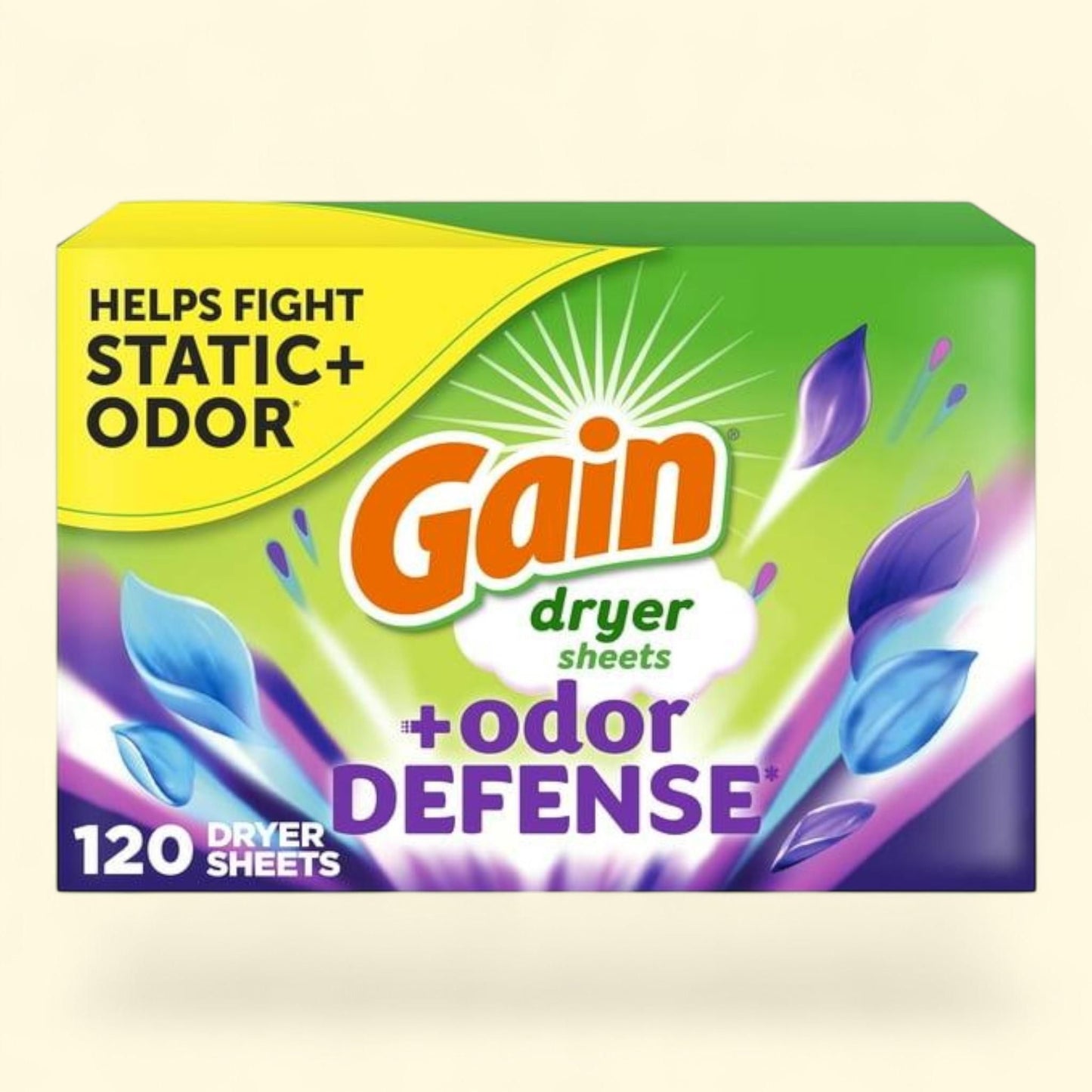 Gain Fabric Softener Dryer Sheets, Super Fresh Blast Scent, 120 Count