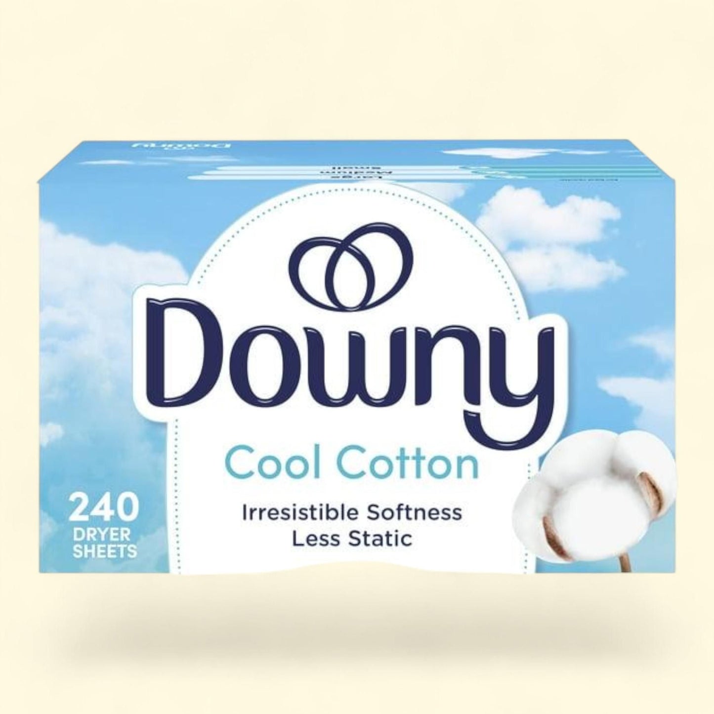 Downy Fabric Softener Dryer Sheets, Cool Cotton Scent, 240 Count