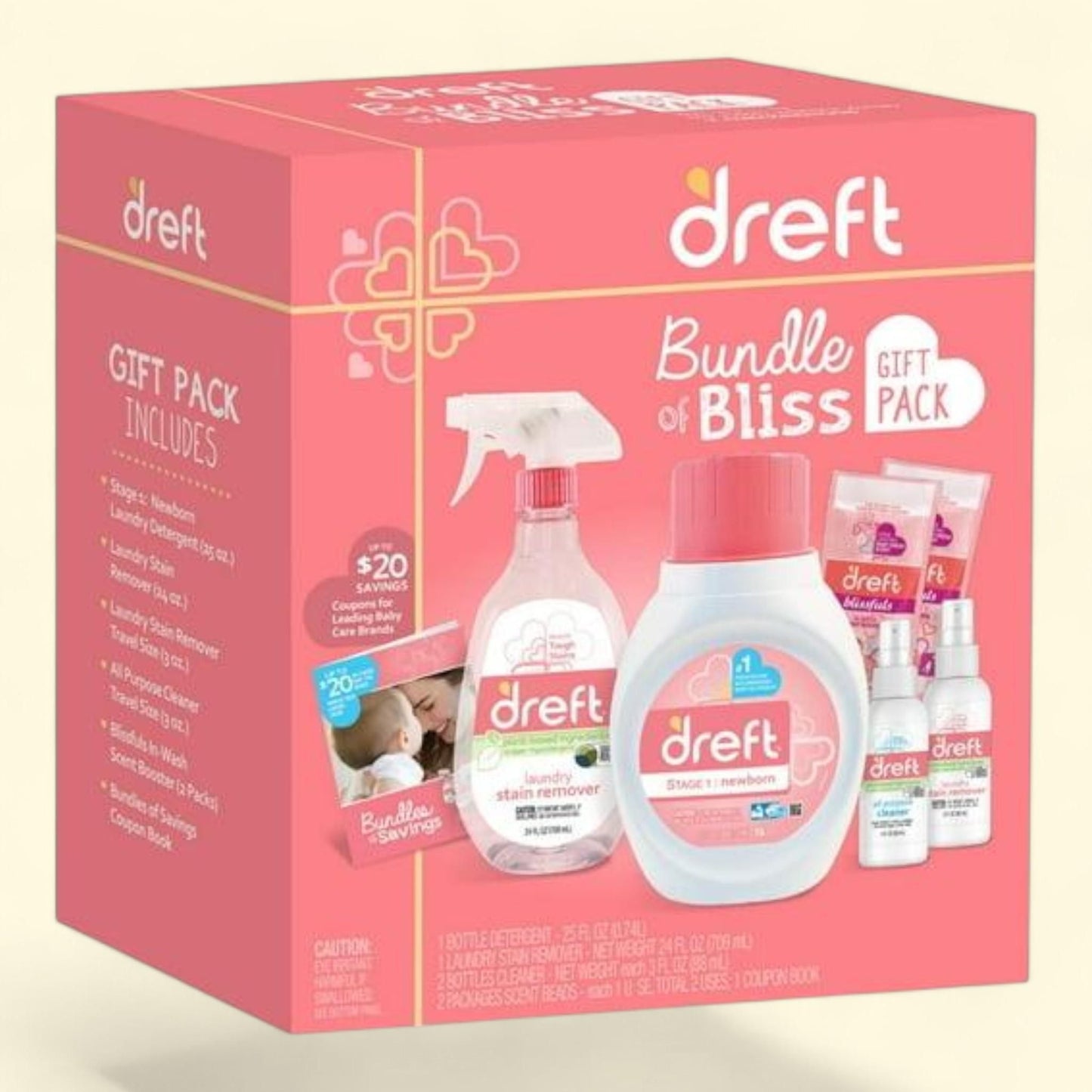 Dreft Baby Gift Set, 16 Loads, 7 Pieces